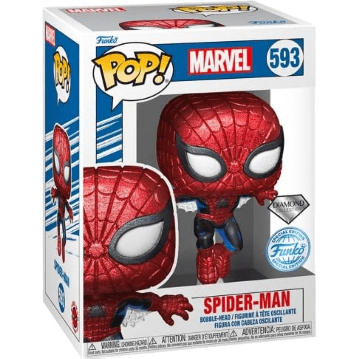 Marvel - Spider - Man (Diamond Special Edition) 593 - Funko Pop! Vinyl Marvel - Persona Toys