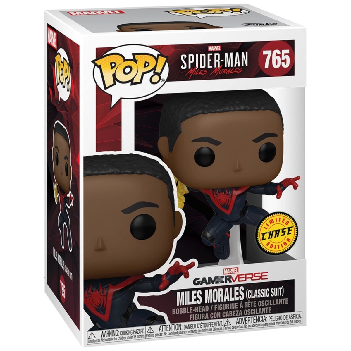 Marvel Spider - Man Miles Morales - Miles Morales (Classic Suit) (Chase) #765 - Funko Pop! Vinyl Marvel - Persona Toys