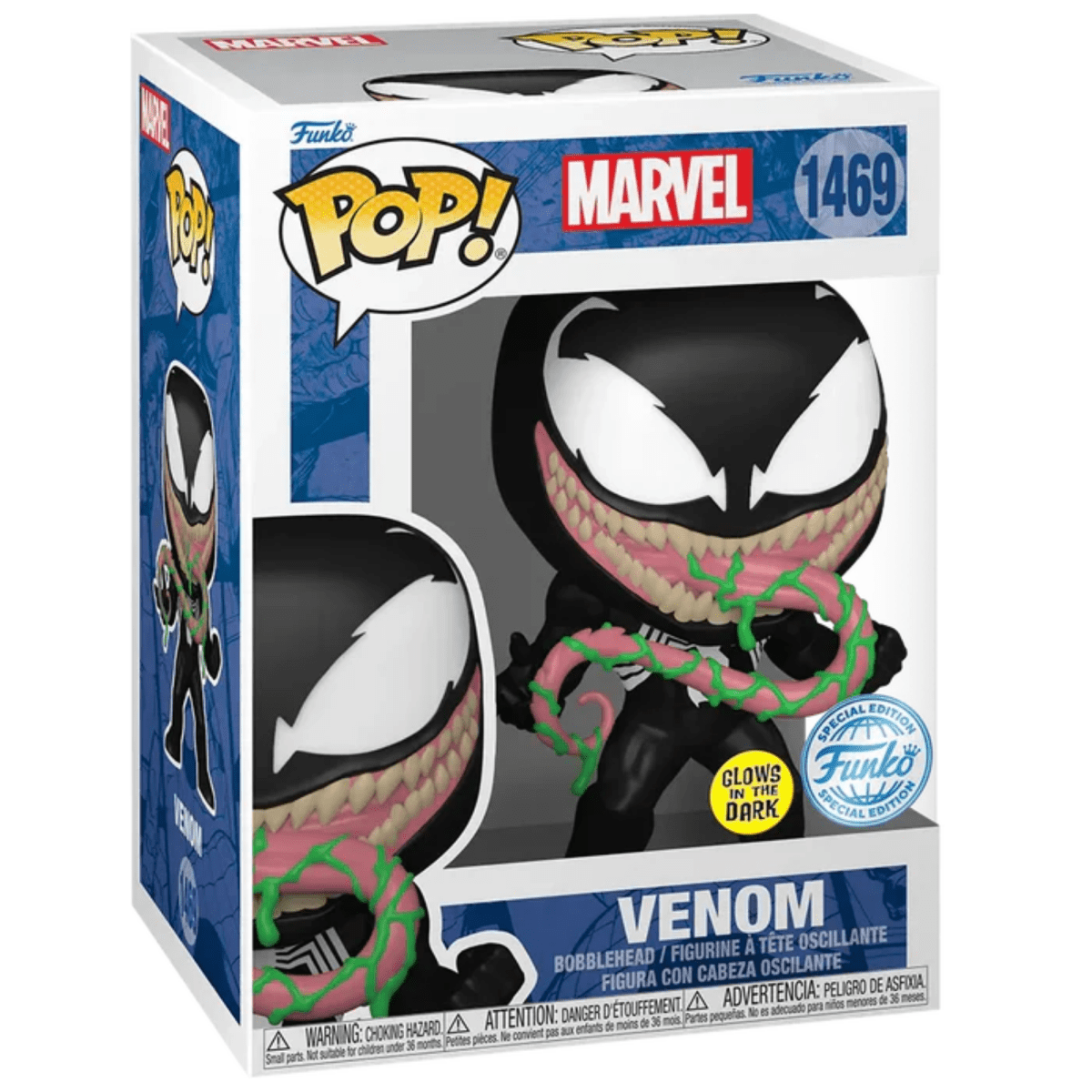 Marvel - Venom [with Ooze] (Glow Special Edition) 1469 - Funko Pop! Vinyl Marvel - Persona Toys