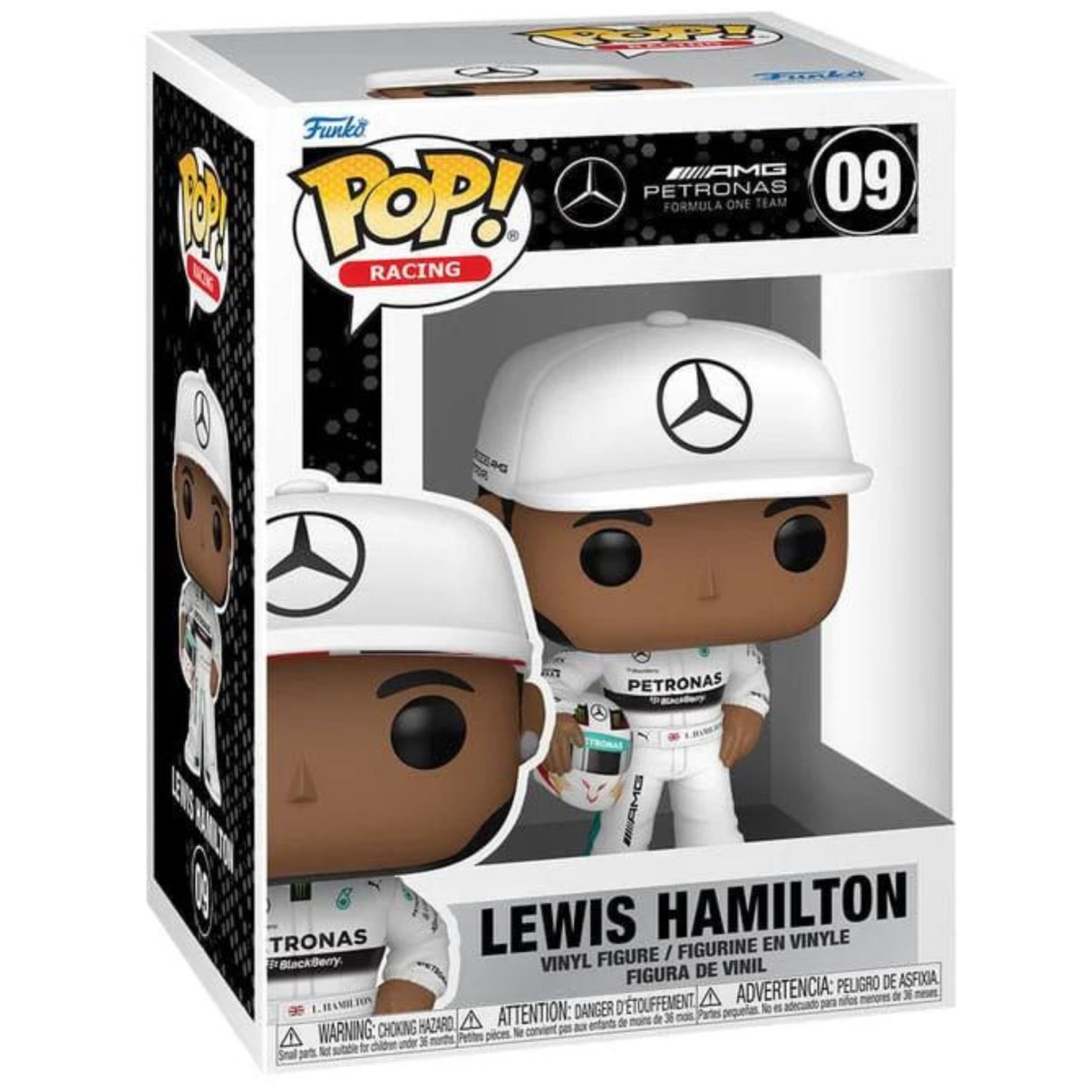 Mercedes AMG Petronas Formula One Team Racing - Lewis Hamilton w/ Helmet #09 - Funko Pop! Vinyl Icons - Persona Toys