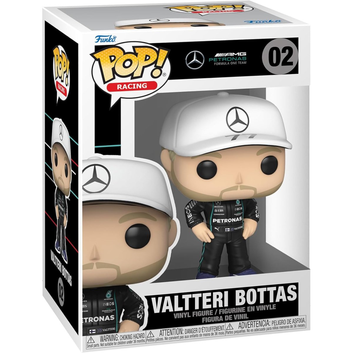 Mercedes AMG Petronas Formula One Team Racing - Valtteri Bottas #02 - Funko Pop! Vinyl Icons - Persona Toys