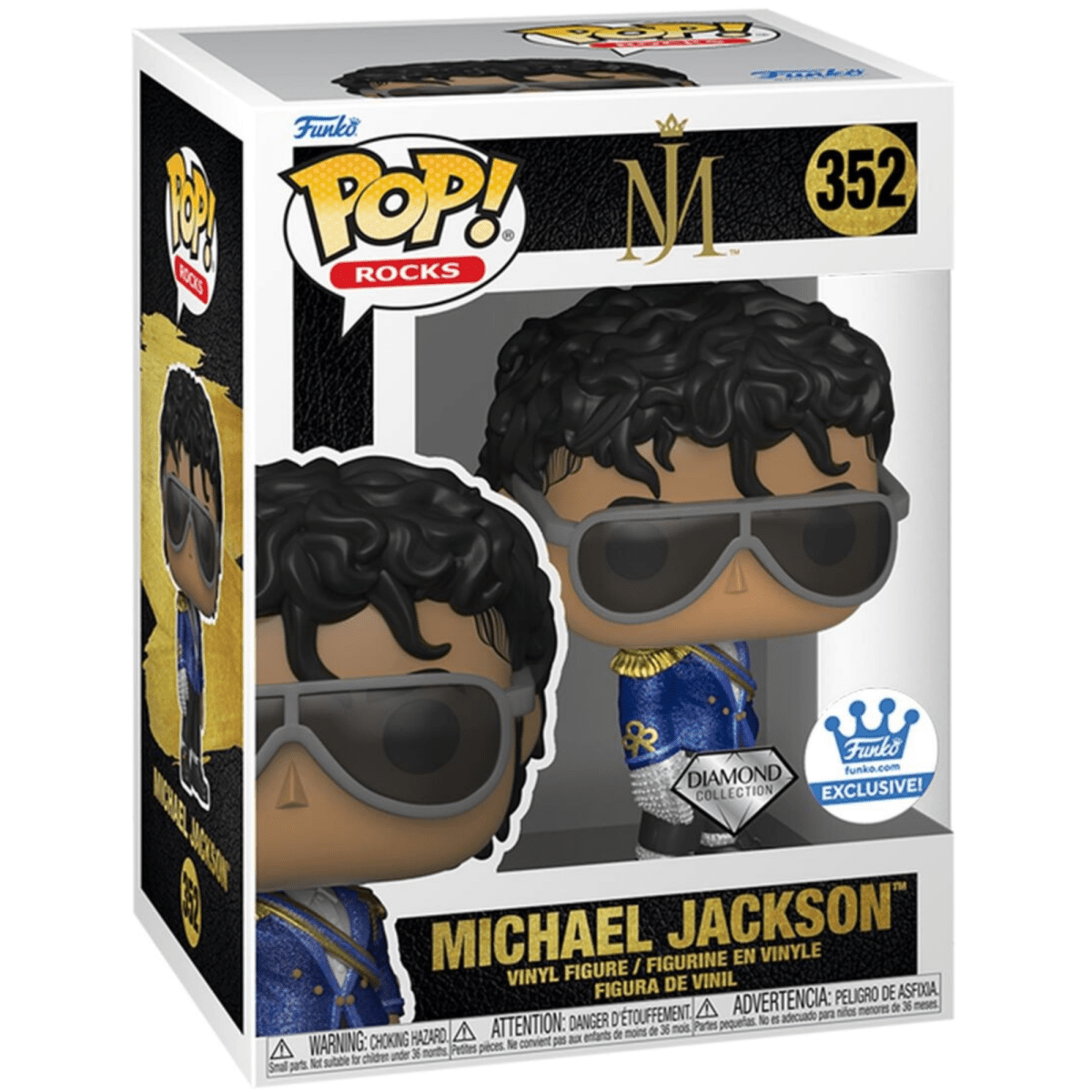 Michael Jackson - Michael Jackson [1984] (Diamond Funko Shop Exclusive) #352 - Funko Pop! Vinyl Rocks - Persona Toys