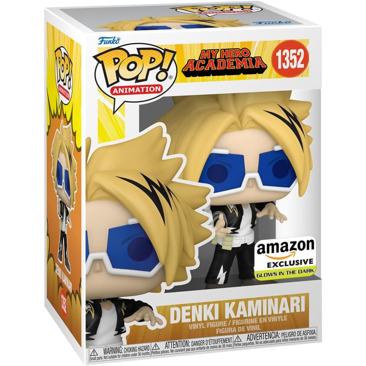 My Hero Academia - Denki Kaminari (Glow Amazon Exclusive) #1352 - Funko Pop! Vinyl Anime - Persona Toys