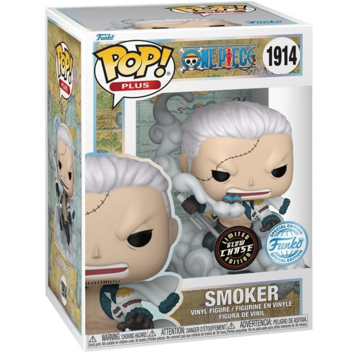 One Piece - Smoker (Glow Chase) (Special Edition) 1914 - Funko Pop! Plus Vinyl Anime - Persona Toys