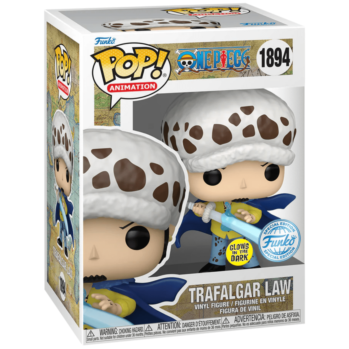 One Piece - Trafalgar Law [w/ Blue Anesthesia] (Glow Special Edition) 1894 - Funko Pop! Vinyl Anime - Persona Toys