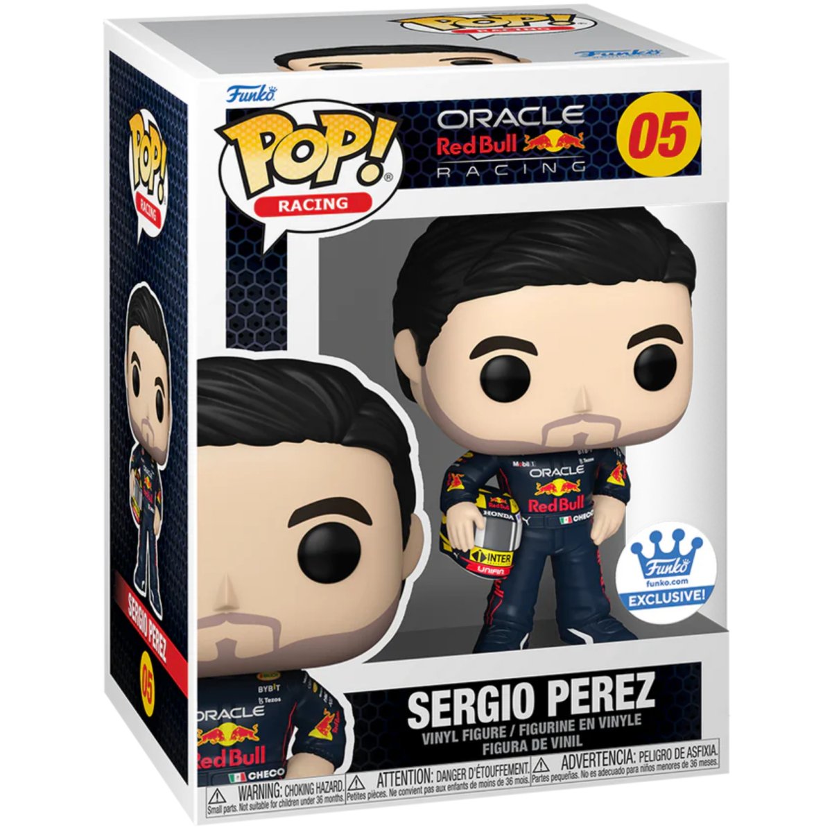 Oracle Red Bull Racing - Sergio Perez w/ Helmet (Funko Shop Exclusive) #05 - Funko Pop! Vinyl Icons - Persona Toys