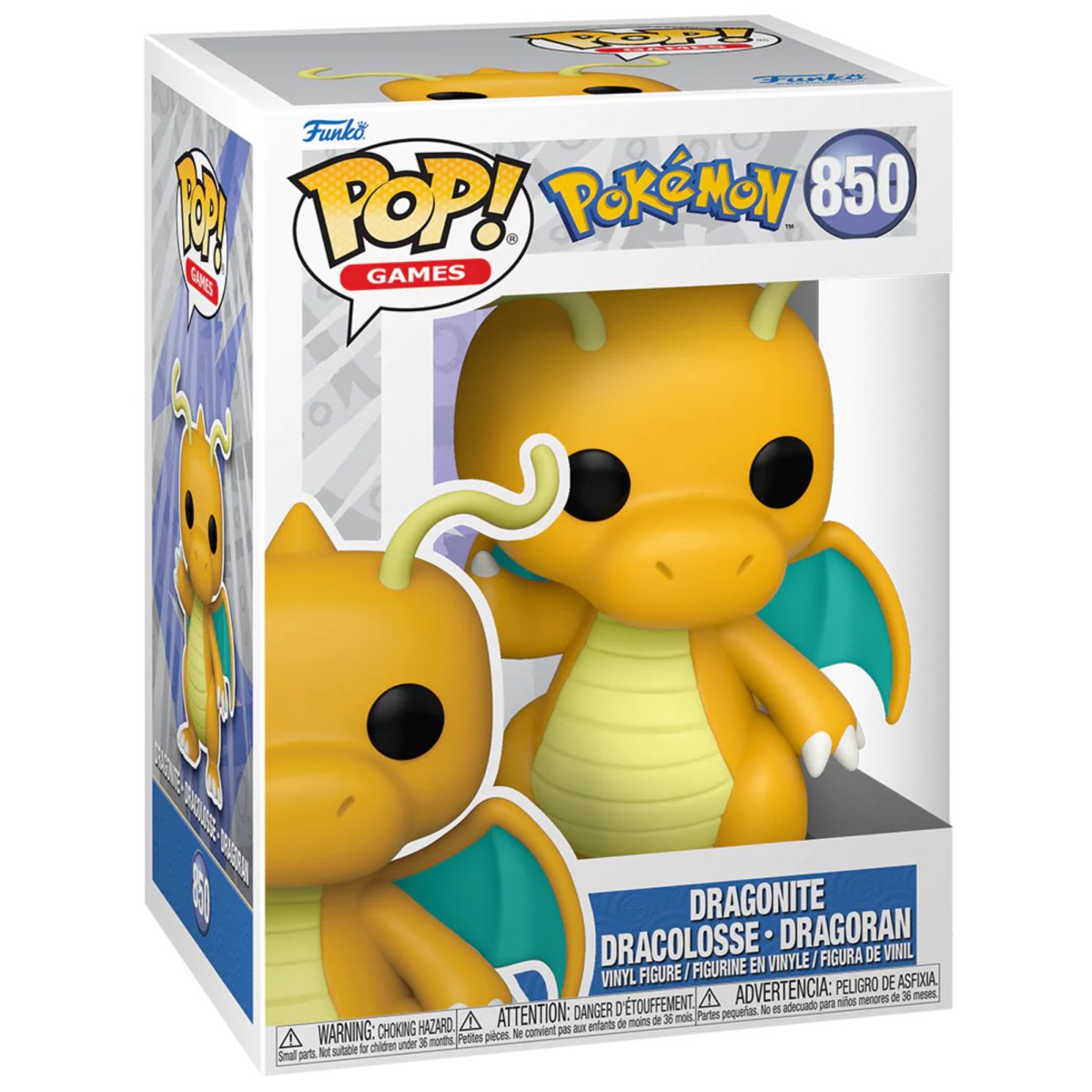Pokemon - Dragonite #850 - Funko Pop! Vinyl Games - Persona Toys