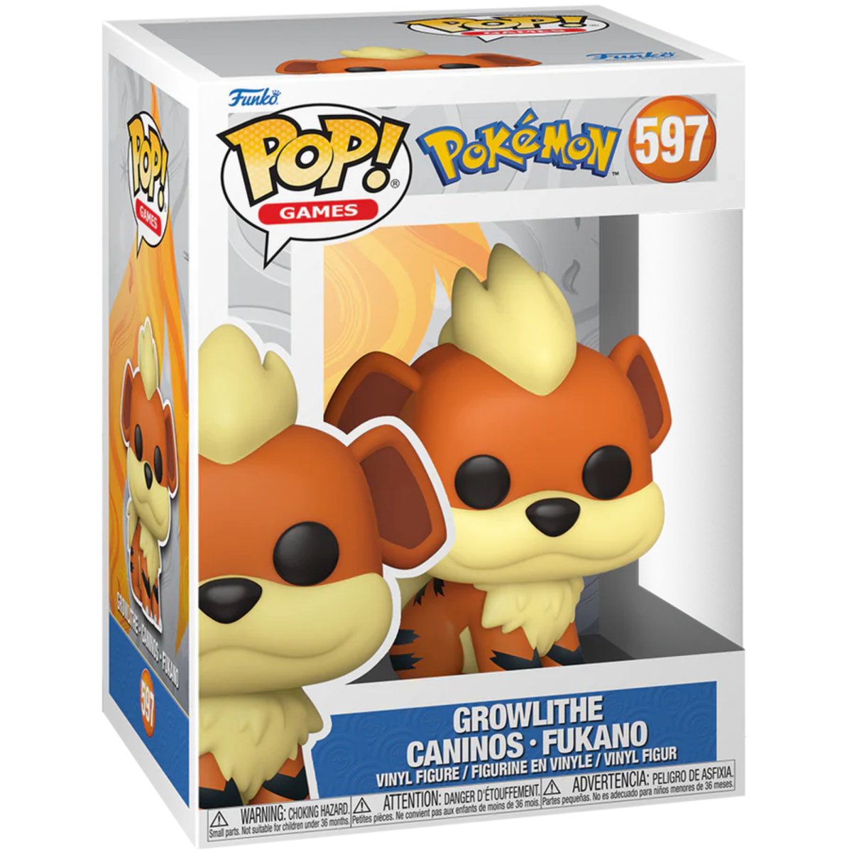 Pokemon - Growlithe #597 - Funko Pop! Vinyl Games - Persona Toys