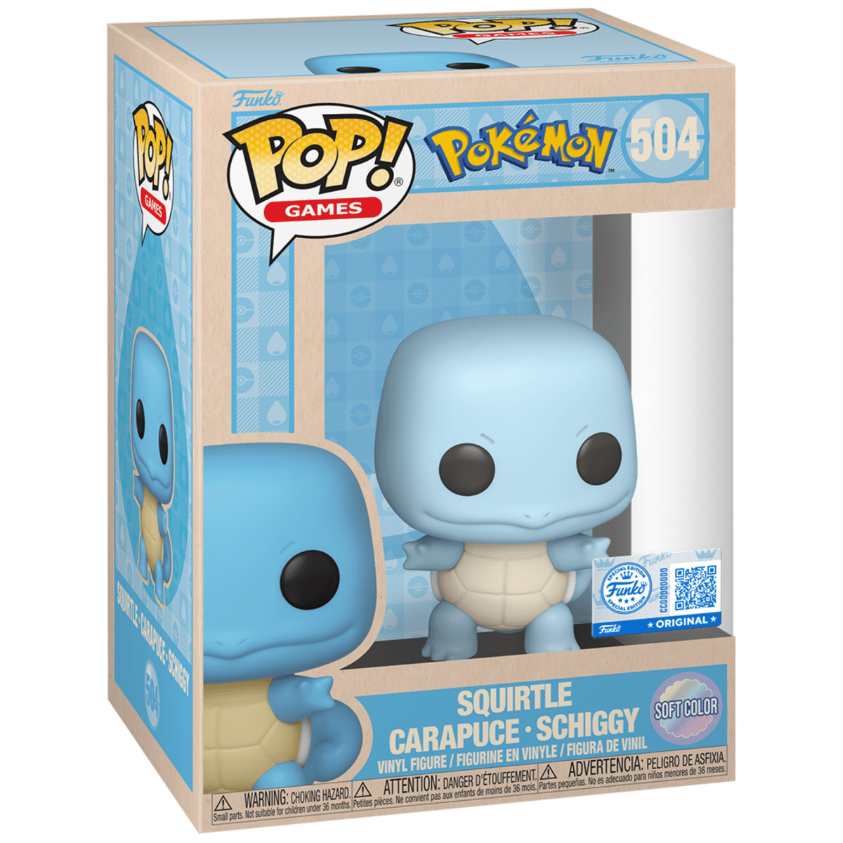 Pokemon - Squirtle [Pastel] (Soft Color) (Special Edition) 504 - Funko Pop! Vinyl Games - Persona Toys