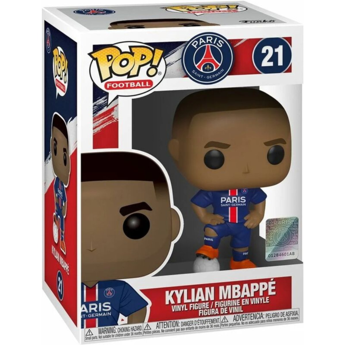 PSG Paris Saint Germain Football Club - Kylian Mbappe #21 - Funko Pop! Vinyl Icons - Persona Toys