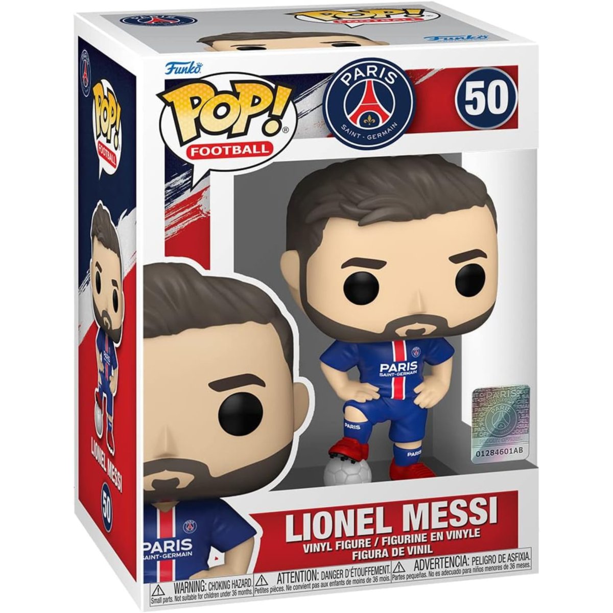 PSG Paris Saint Germain Football Club - Lionel Messi #50 - Funko Pop! Vinyl Icons - Persona Toys