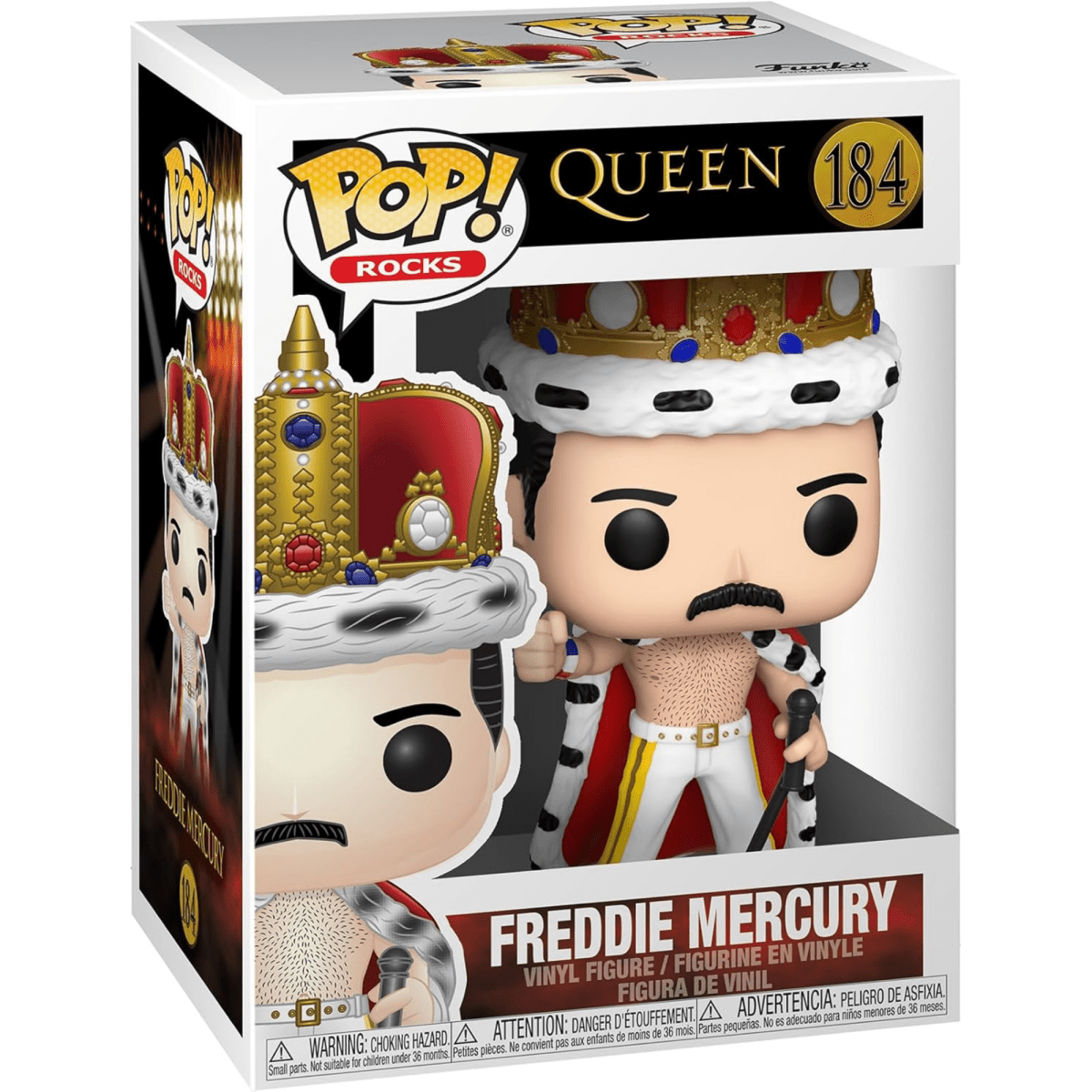 Queen - Freddie Mercury [King] 184 - Funko Pop! Vinyl Rocks - Persona Toys