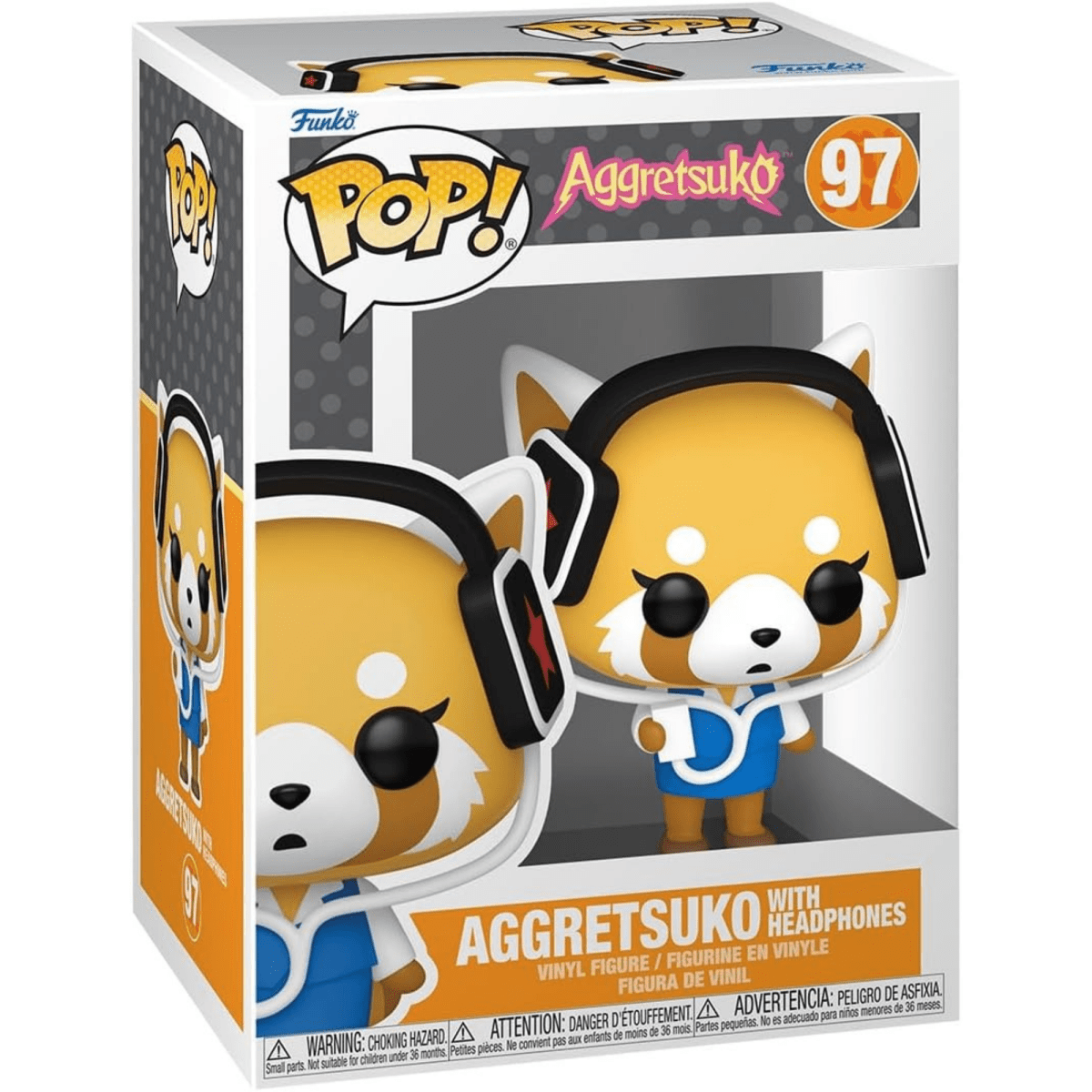 Sanrio - Aggretsuko with Headphones #97 - Funko Pop! Vinyl Anime - Persona Toys