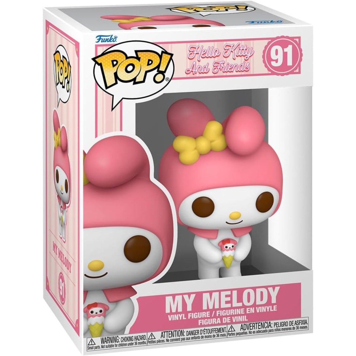 Sanrio - Hello Kitty and Friends - My Melody [w/ Ice Cream] #91 - Funko Pop! Vinyl Anime - Persona Toys