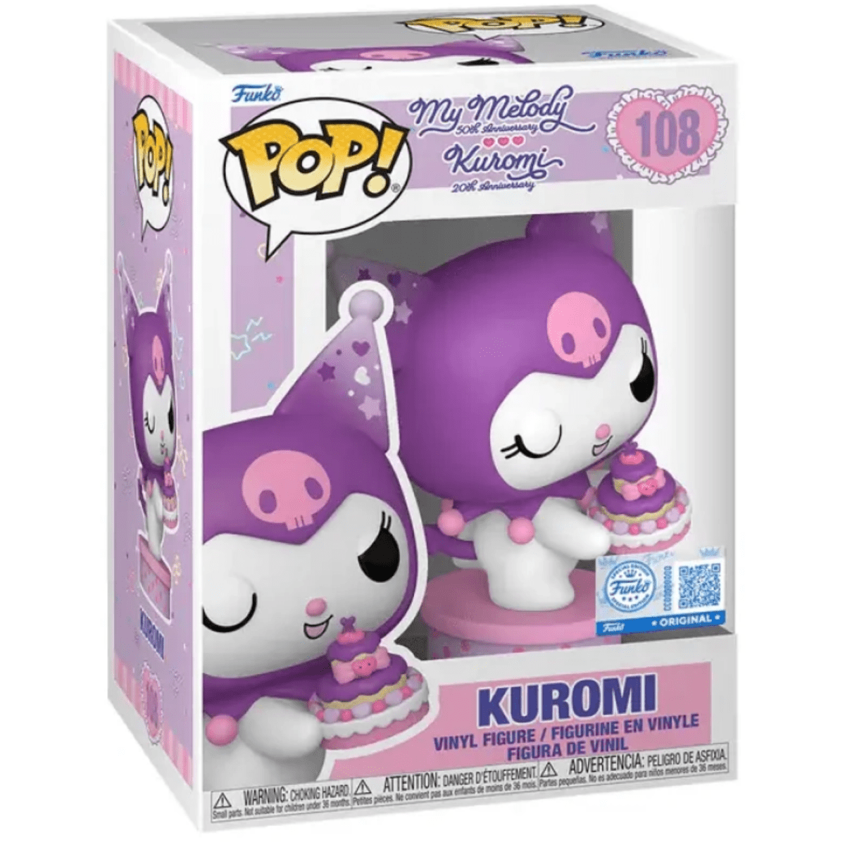 Sanrio - Kuromi [w/ Cake] (Special Edition) 108 - Funko Pop! Vinyl Anime - Persona Toys