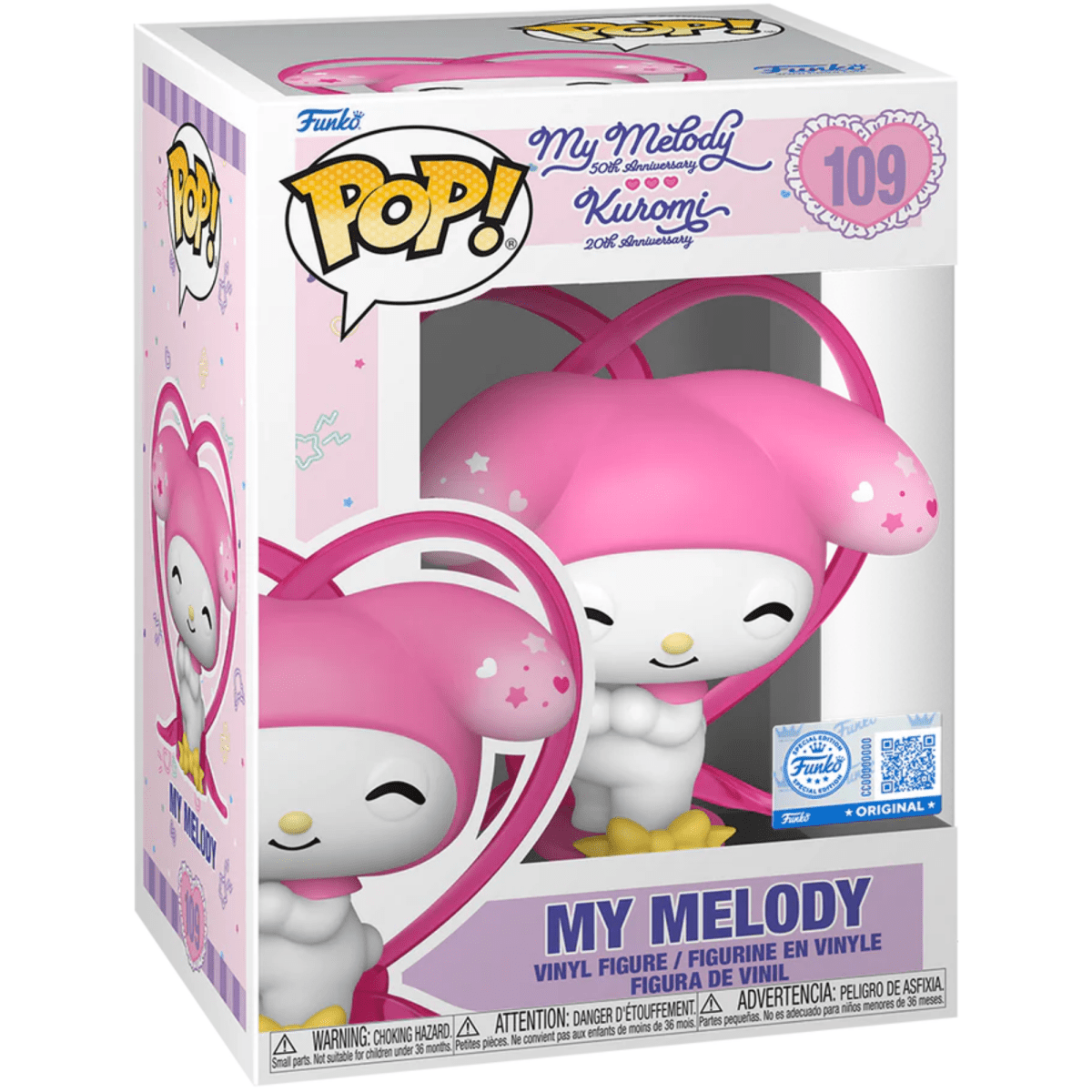 Sanrio - My Melody & Kuromi - My Melody (Ribbon) (Special Edition) 109 - Funko Pop! Vinyl Anime - Persona Toys