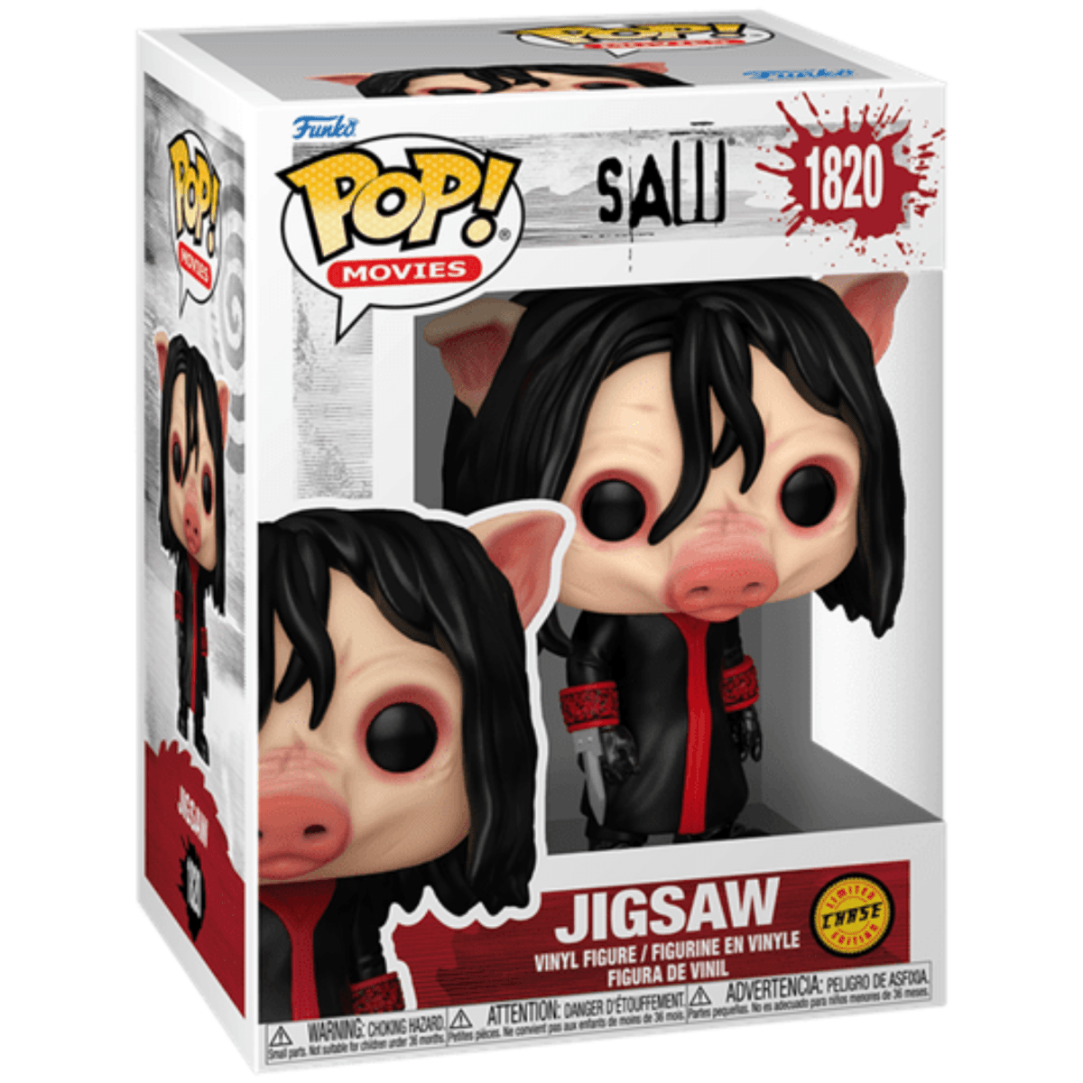 Saw - Jigsaw [Pig Mask] (Chase) 1820 - Funko Pop! Vinyl Movies - Persona Toys