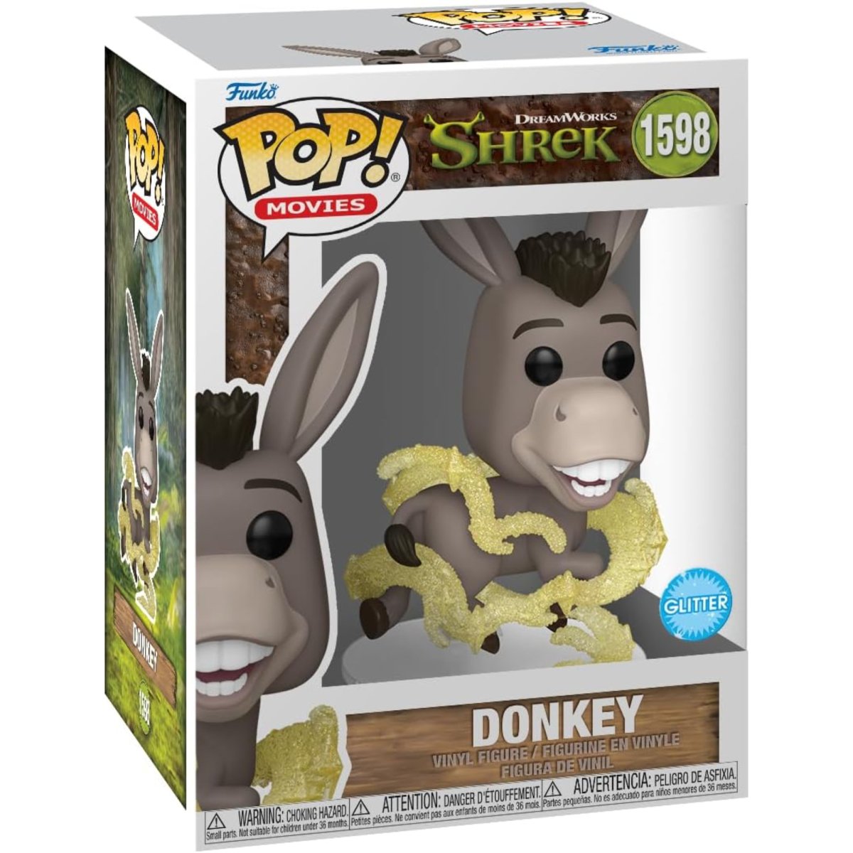 Shrek - Donkey (Glitter) #1598 - Funko Pop! Vinyl Movies - Persona Toys