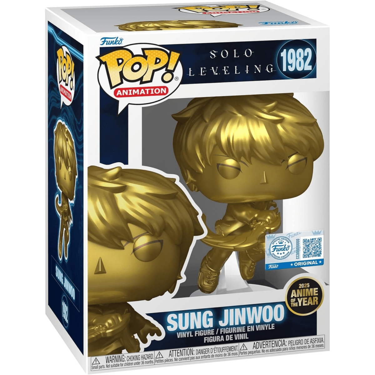 Solo Leveling - Sung Jinwoo [Anime of the Year] (Special Edition) 1982 - Funko Pop! Vinyl Anime - Persona Toys