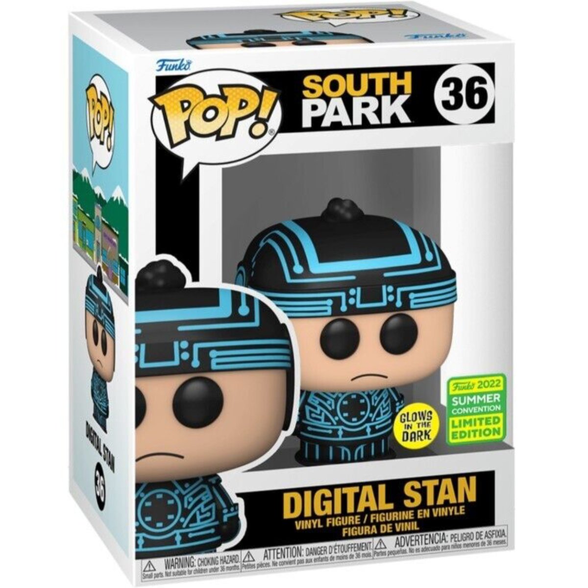 South Park - Digital Stan (Glow) (2022 Summer Convention Limited Edition) #36 - Funko Pop! Vinyl Animation - Persona Toys