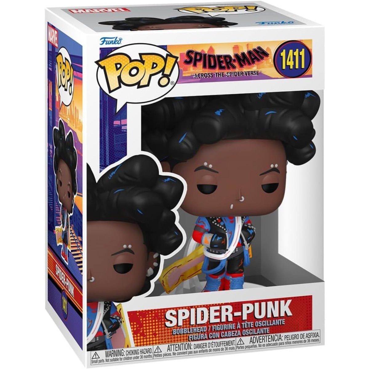 Spider - Man Across the Spider - Verse - Spider - Punk #1411 - Funko Pop! Vinyl Marvel - Persona Toys