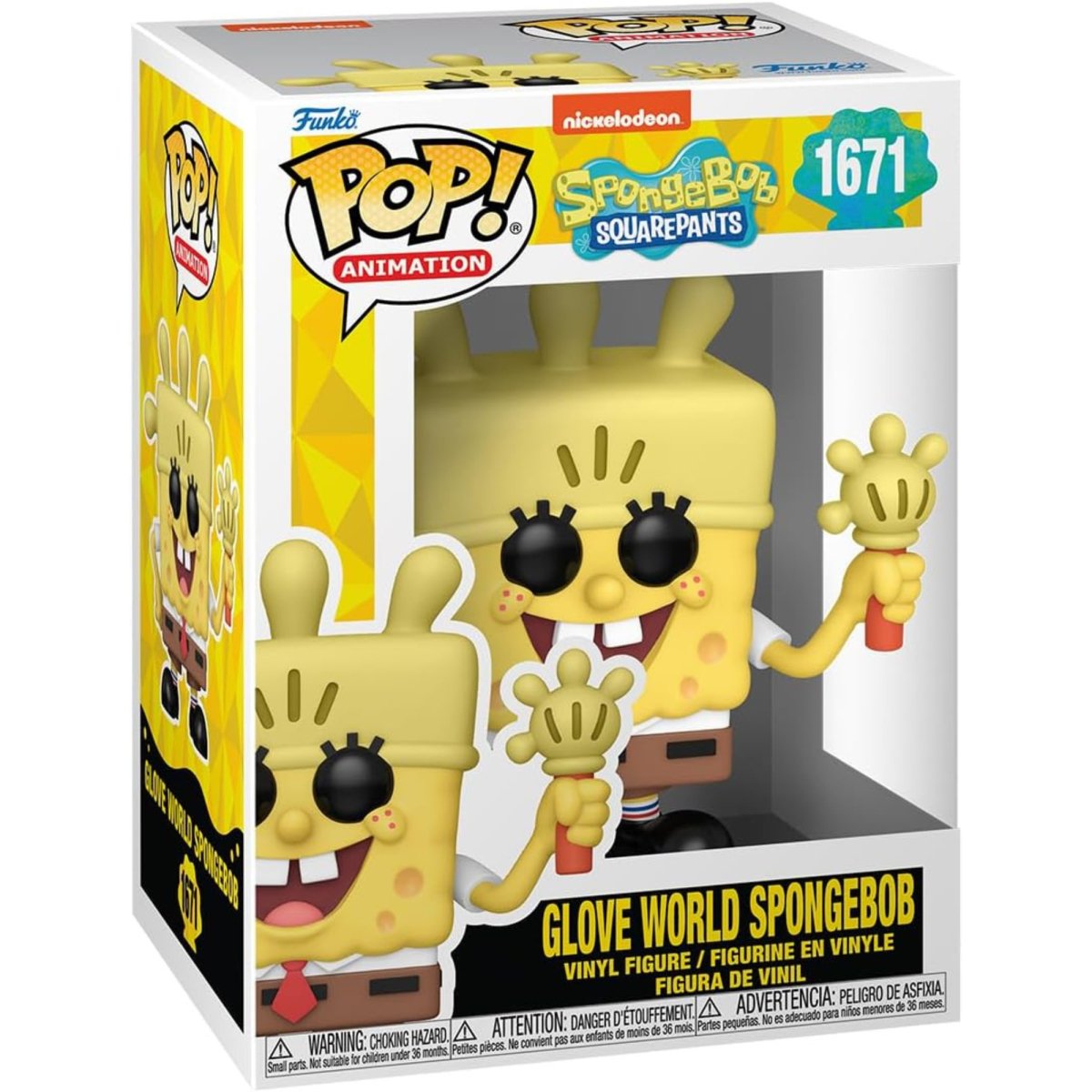 SpongeBob Squarepants - Glove World SpongeBob #1671 - Funko Pop! Vinyl Animation - Persona Toys