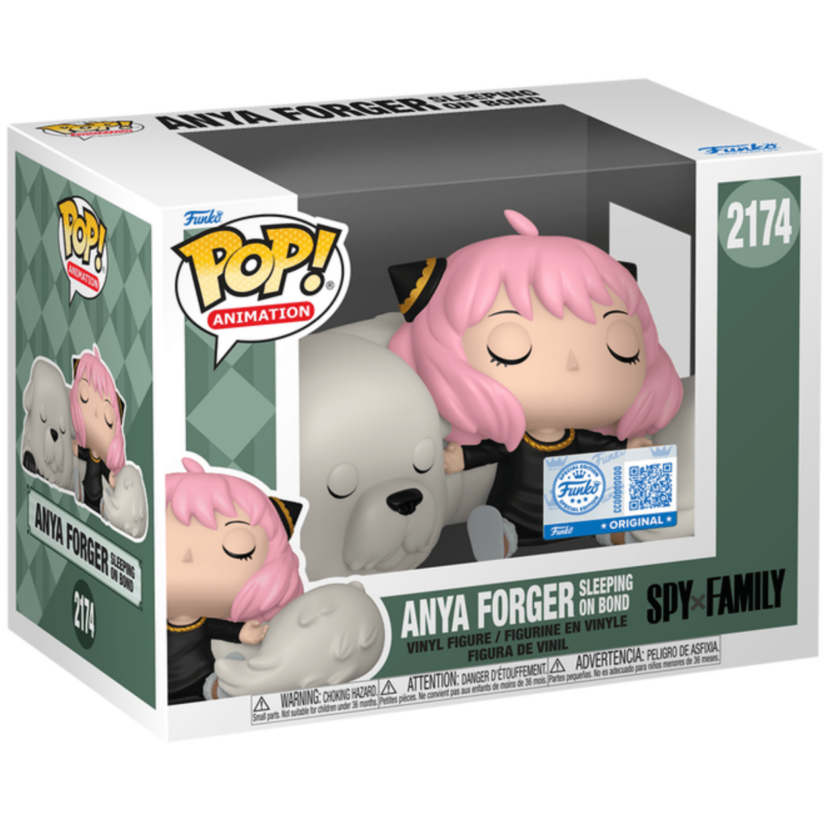 Spy x Family - Anya Forger Sleeping on Bond (Special Edition) 2174 - Funko Pop! Vinyl Anime - Persona Toys