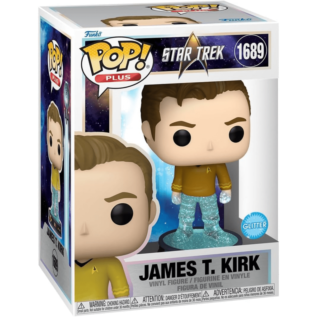 Star Trek - James T. Kirk [Transporter] (Glitter) 1689 - Funko Pop! Plus Vinyl Television - Persona Toys