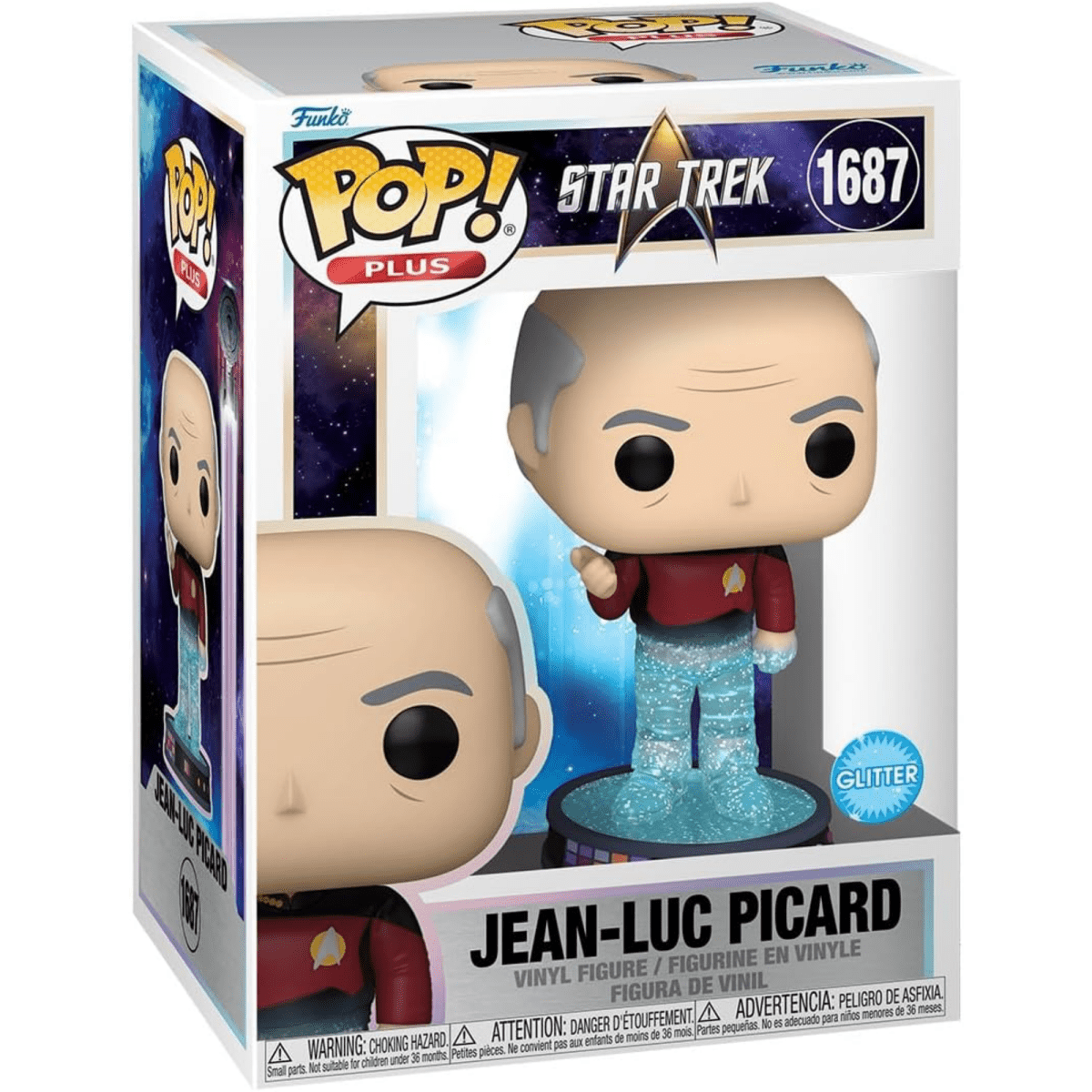 Star Trek - Jean - Luc Picard [Transporter] (Glitter) 1687 - Funko Pop! Plus Vinyl Television - Persona Toys