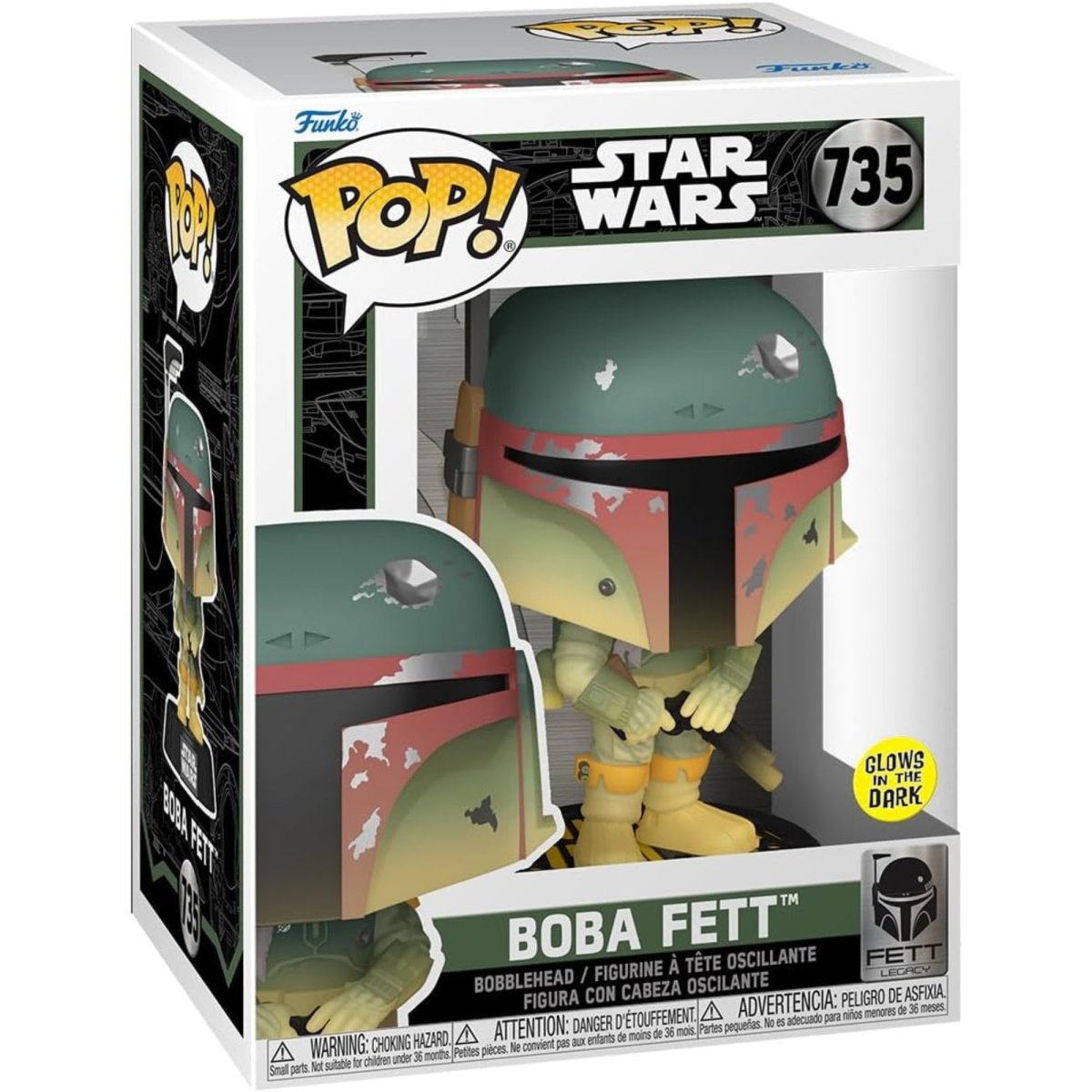 Star Wars - Boba Fett (Glow) #735 - Funko Pop! Vinyl Star Wars - Persona Toys