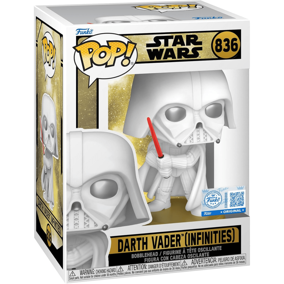 Star Wars - Darth Vader [White] (Infinites) (Special Edition) 836 - Funko Pop! Vinyl Star Wars - Persona Toys