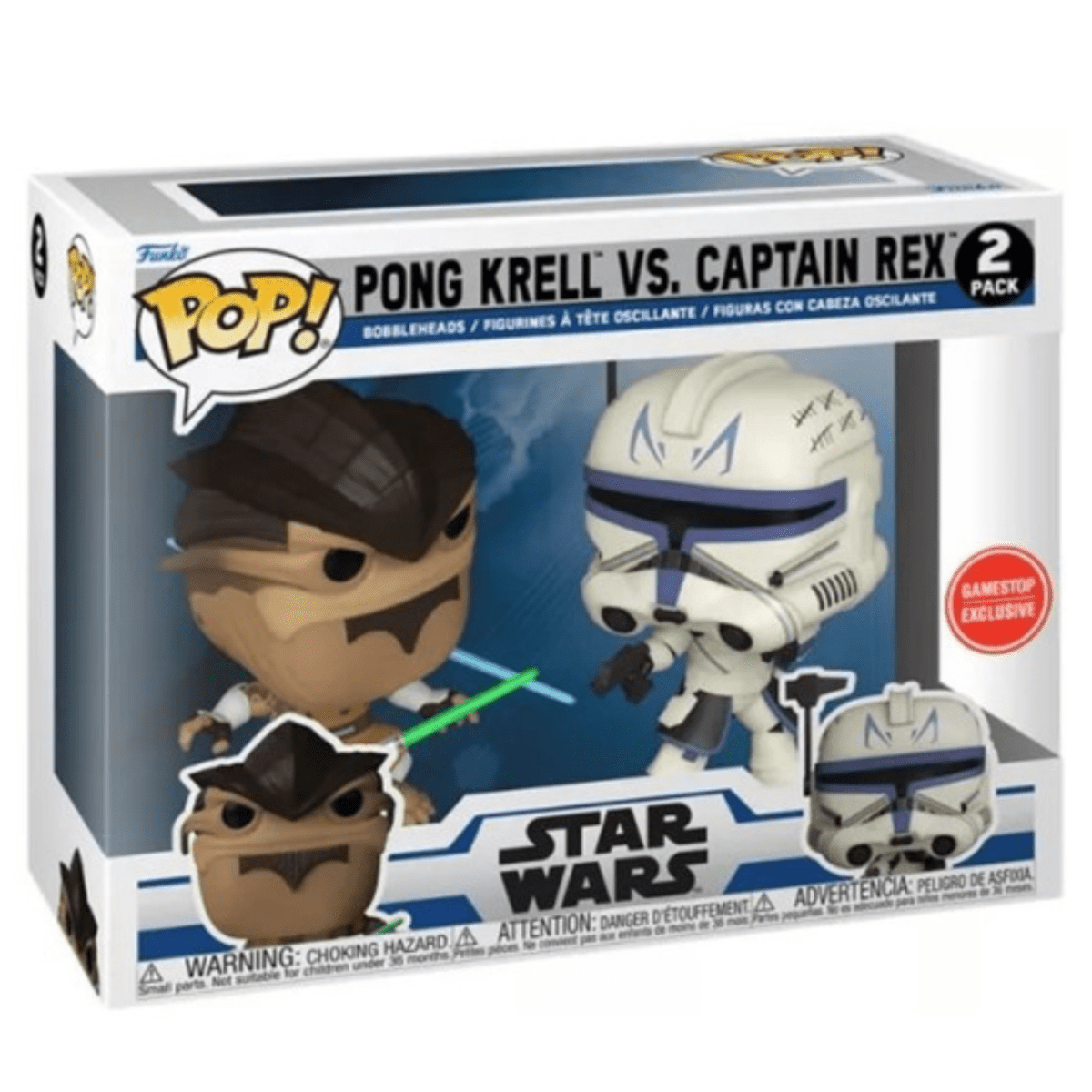 Star Wars - Pong Krell vs. Captain Rex (Gamestop Exclusive) 2 Pack - Funko Pop! Vinyl Star Wars - Persona Toys