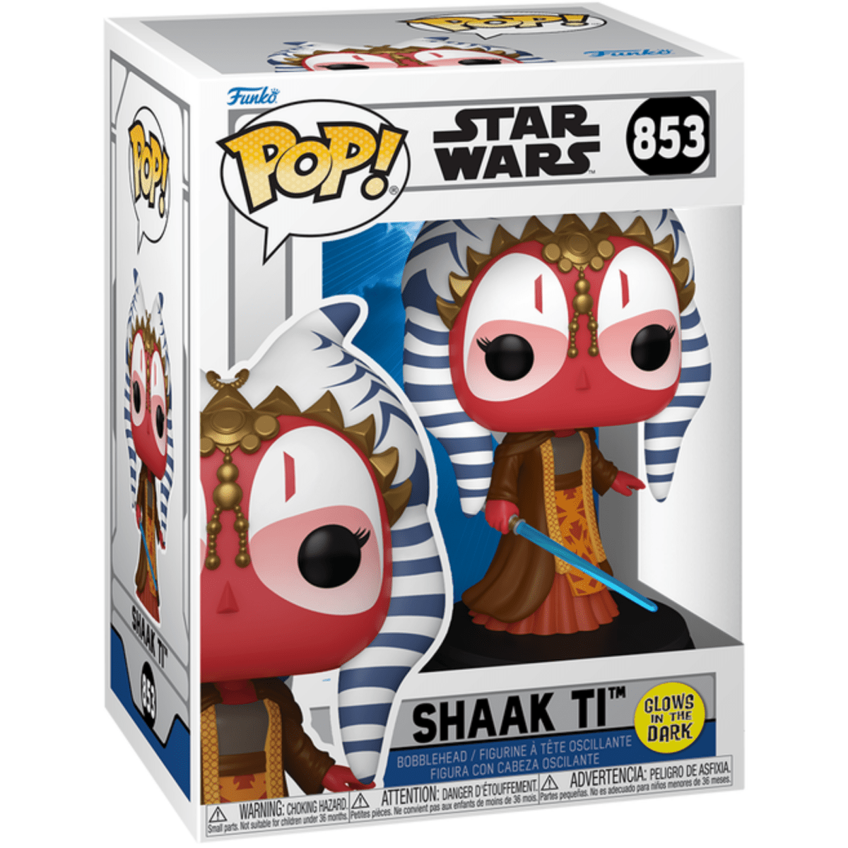 Star Wars - Shaak Ti [Clone Wars] (Glow) 853 - Funko Pop! Vinyl Star Wars - Persona Toys