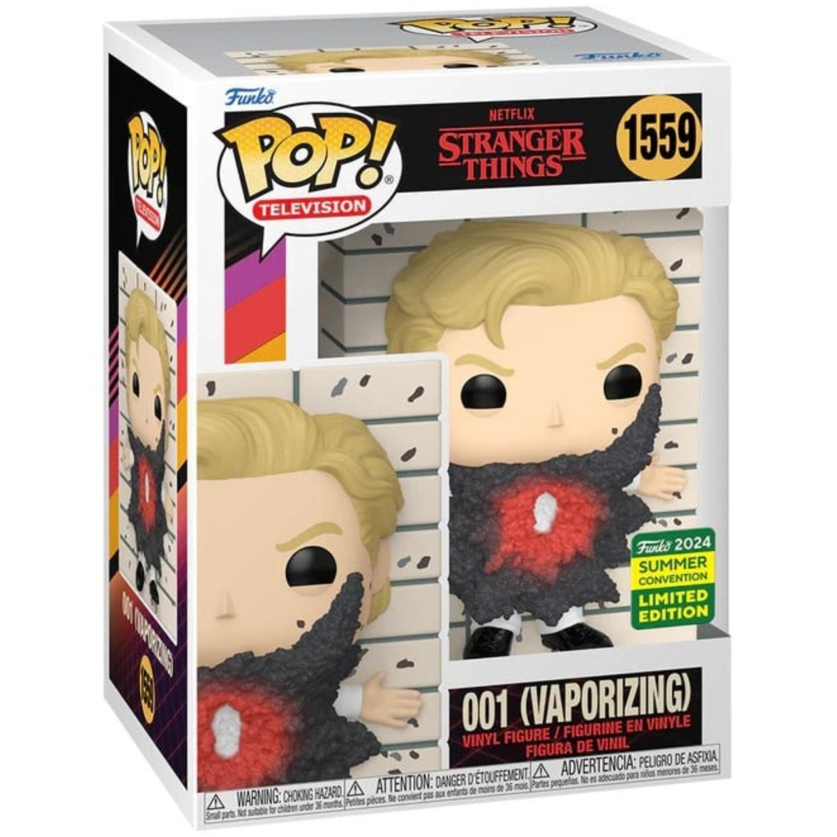 Stranger Things - 001 (Vaporizing) (2024 Summer Convention Limited Edition) #1559 - Funko Pop! Vinyl Television - Persona Toys