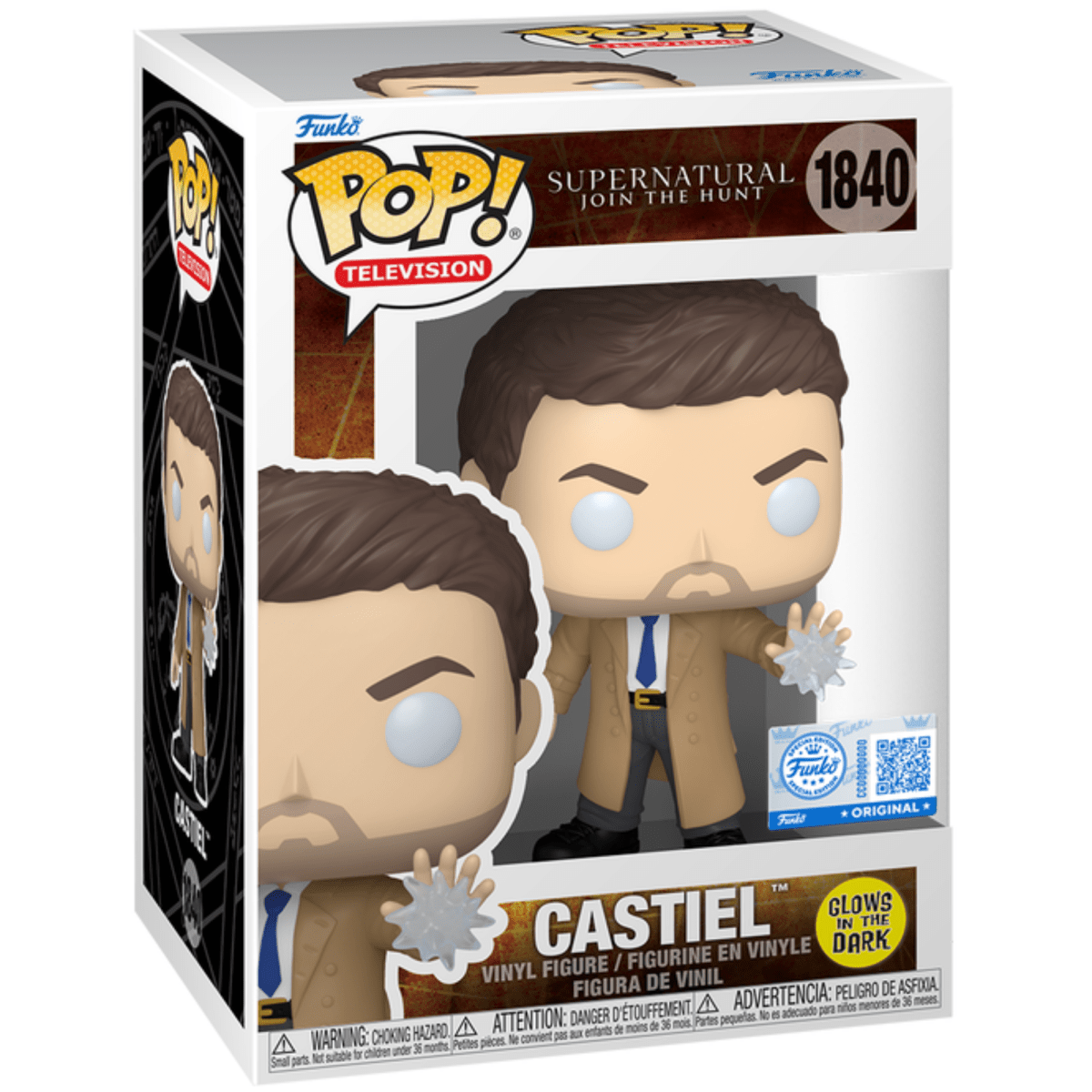 Supernatural - Castiel (Glow Special Edition) 1840 - Funko Pop! Vinyl Television - Persona Toys