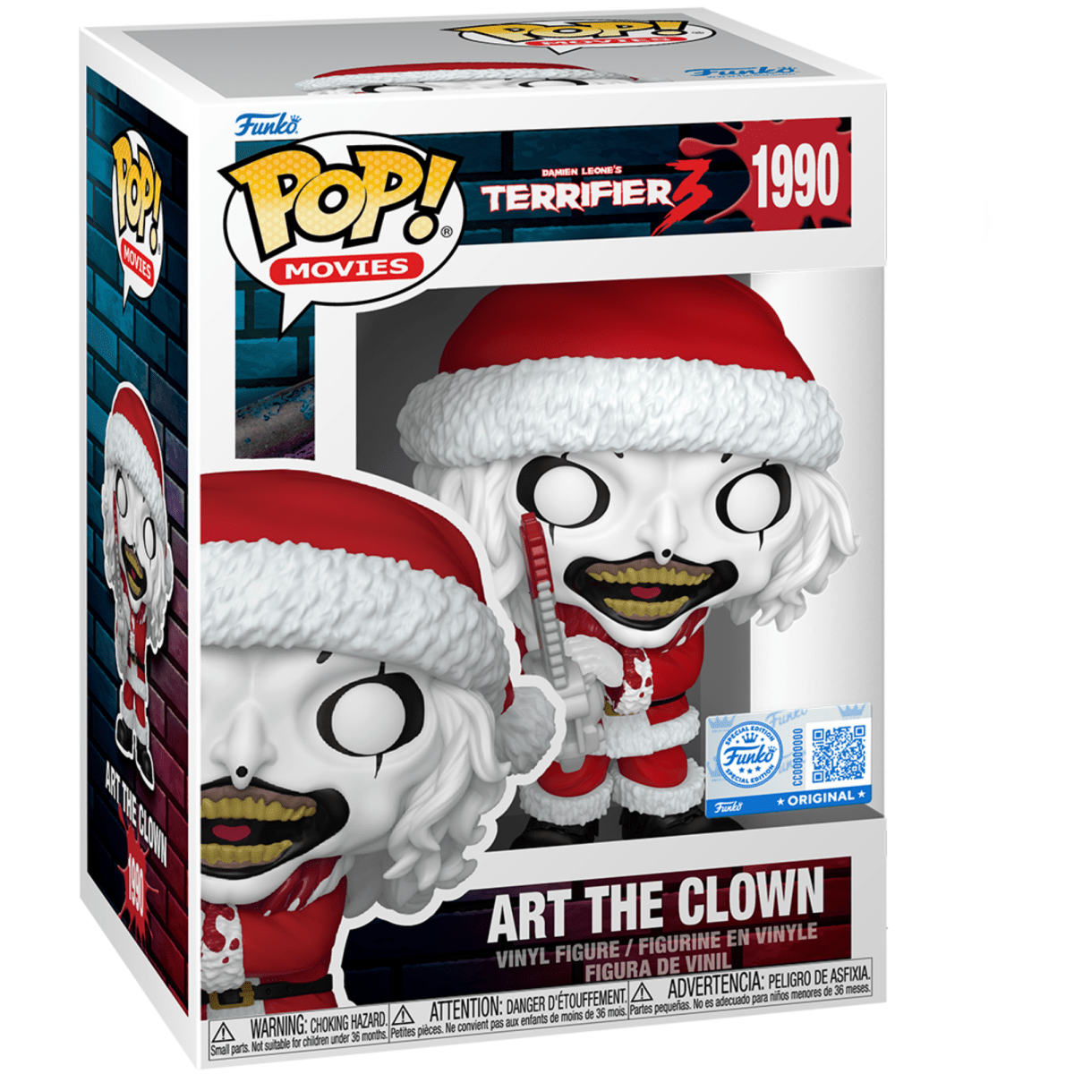 Terrifier 3 - Art the Clown (Bloody) [w/ Chainsaw] (Special Edition) 1990 - Funko Pop! Vinyl Movies - Persona Toys