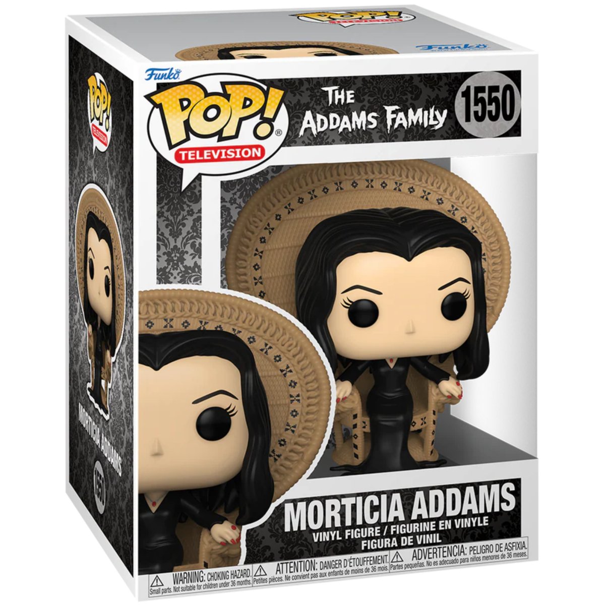 The Addams Family - Morticia Addams [in Wicker Chair] #1550 - Funko Pop! Vinyl Television - Persona Toys