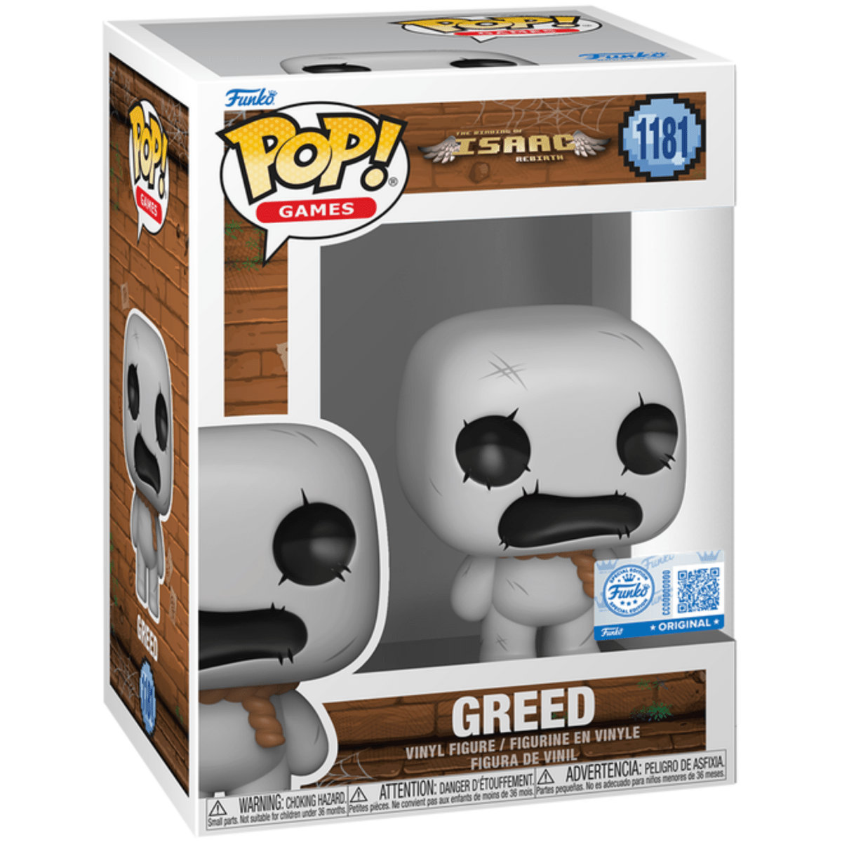 The Binding of Isaac: Rebirth - Greed (Special Edition) 1181 - Funko Pop! Vinyl Games - Persona Toys