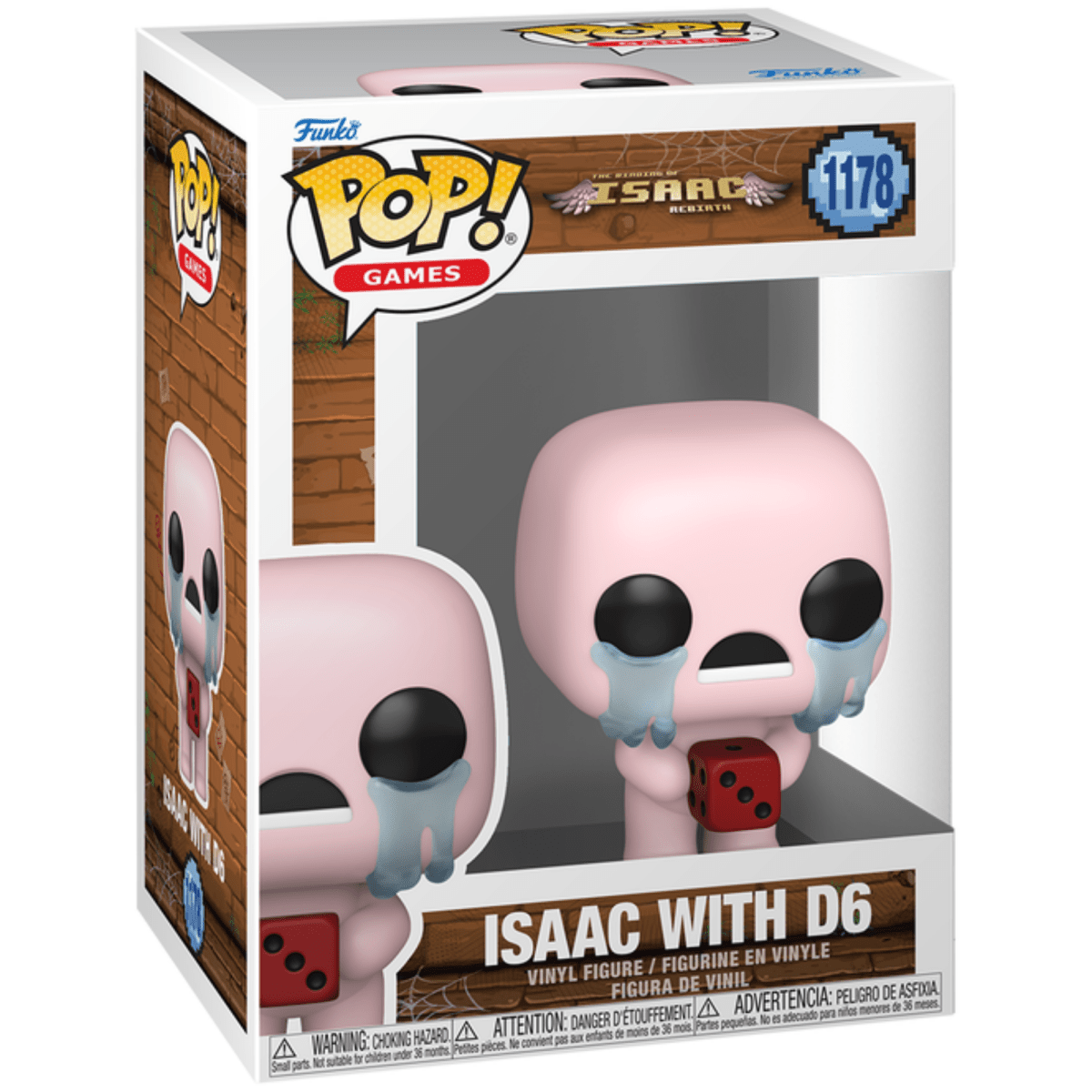 The Binding of Isaac: Rebirth - Isaac with D6 1178 - Funko Pop! Vinyl Games - Persona Toys