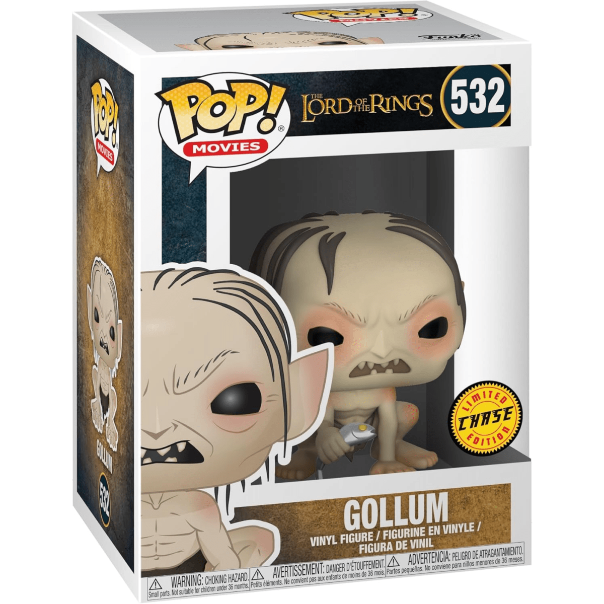 The Lord of the Rings - Gollum [with Fish] (Chase) 532 - Funko Pop! Vinyl Movies - Persona Toys