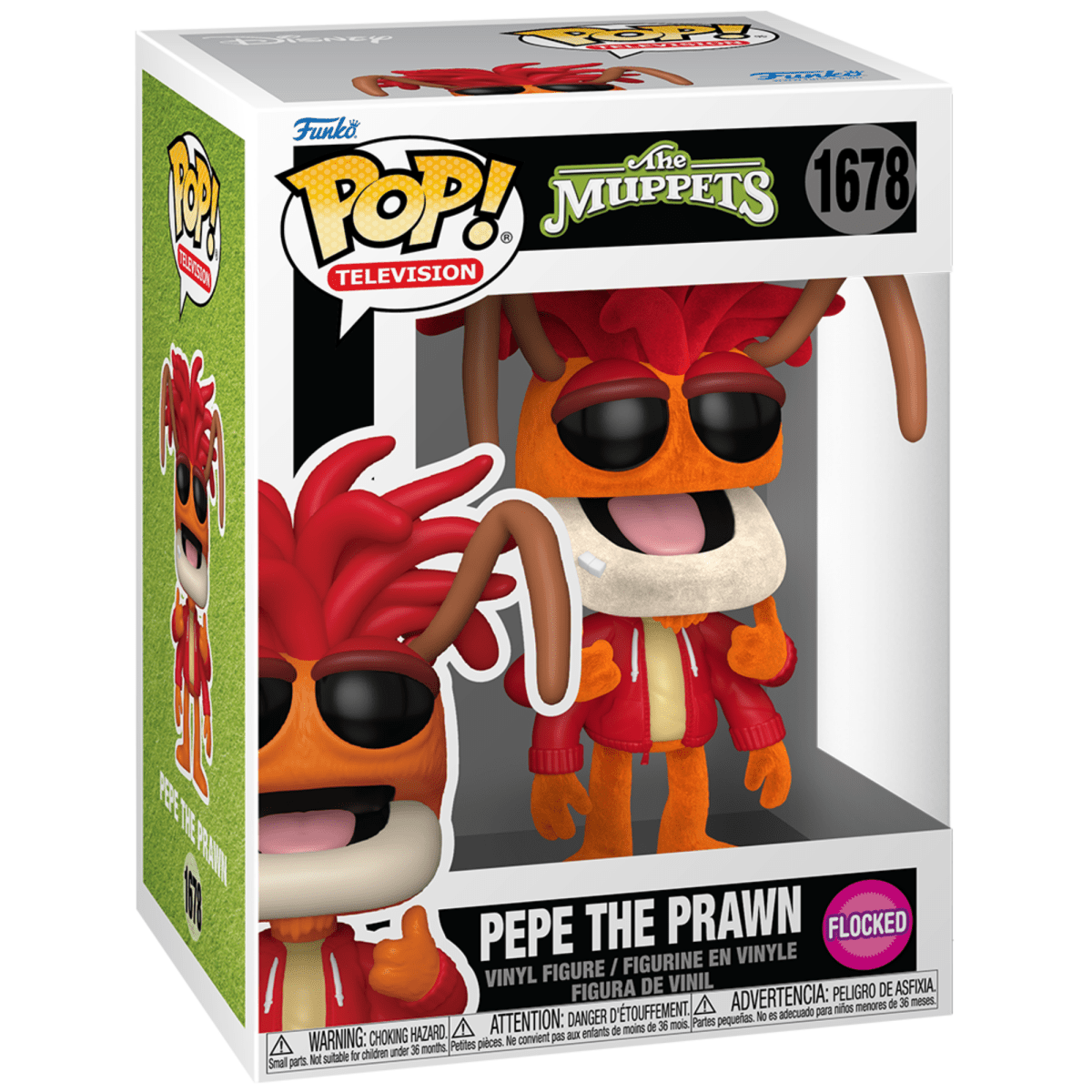 The Muppets - Pepe the Prawn (Flocked) 1678 - Funko Pop! Vinyl Disney - Persona Toys