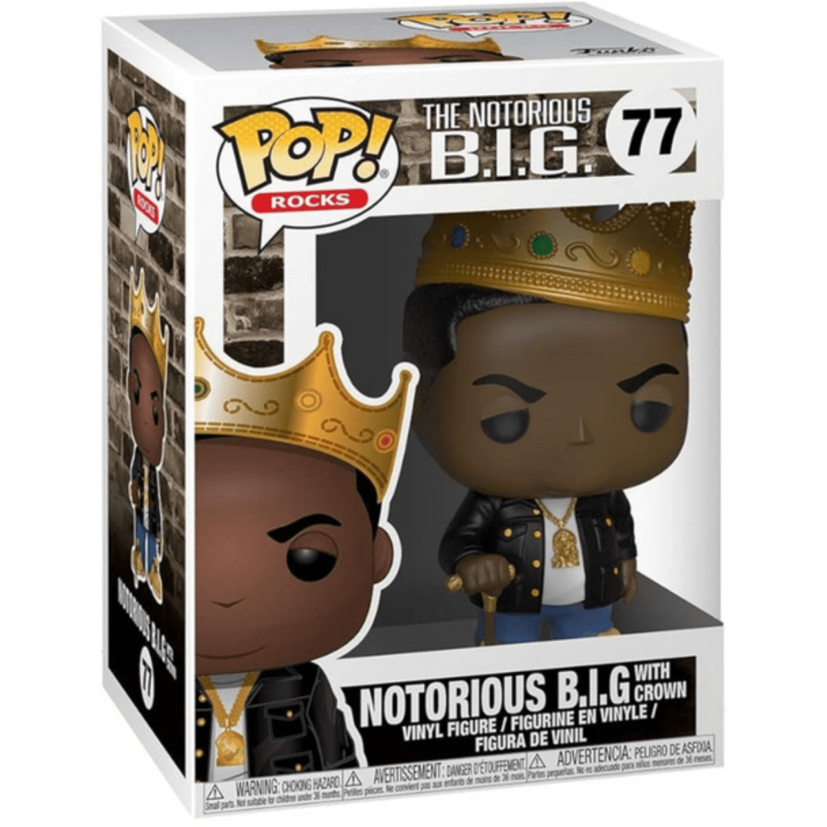 The Notorious B.I.G. - Notorious B.I.G with Crown 77 - Funko Pop! Vinyl Rocks - Persona Toys