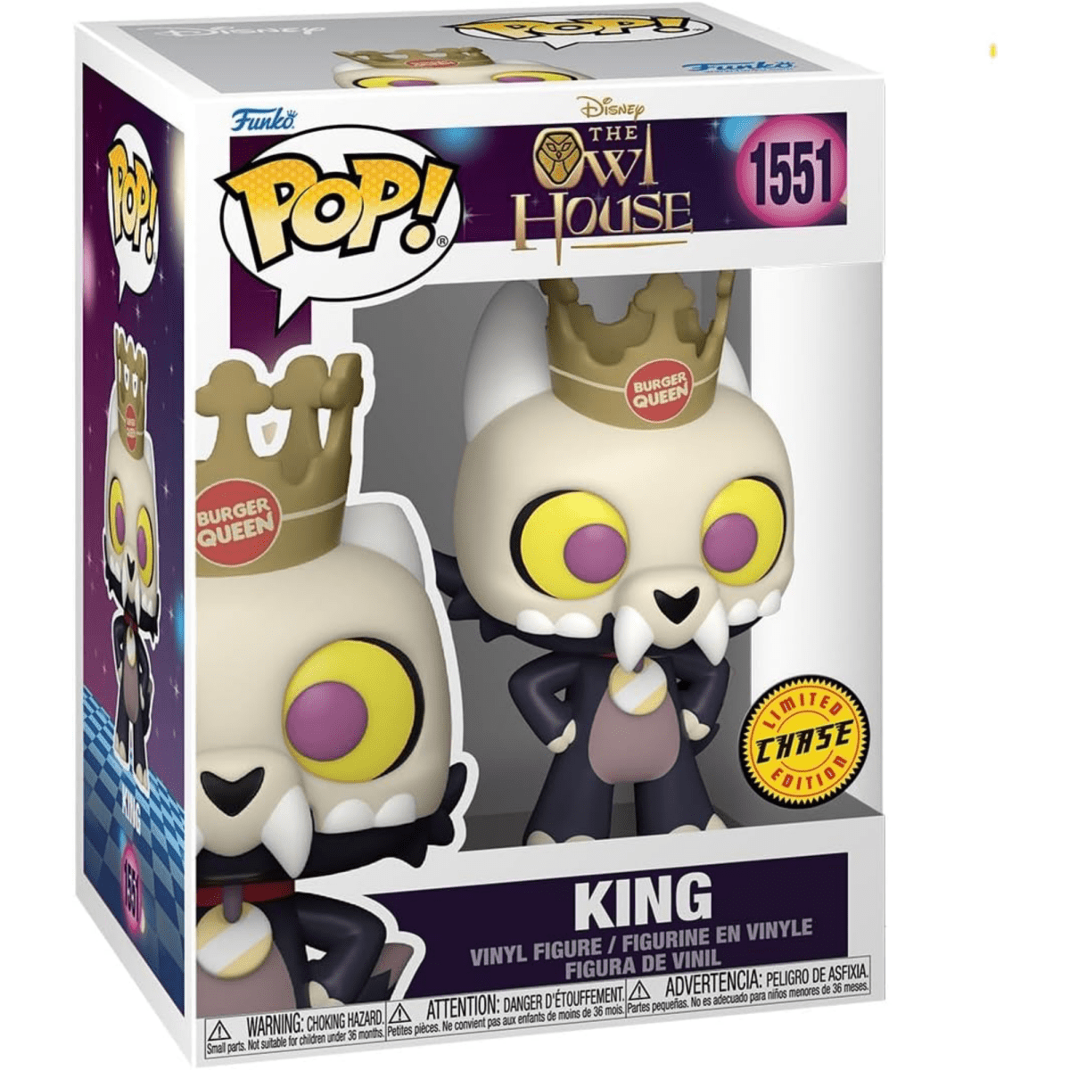 The Owl House - King [Burger Queen] (Chase) 1551 - Funko Pop! Vinyl Disney - Persona Toys