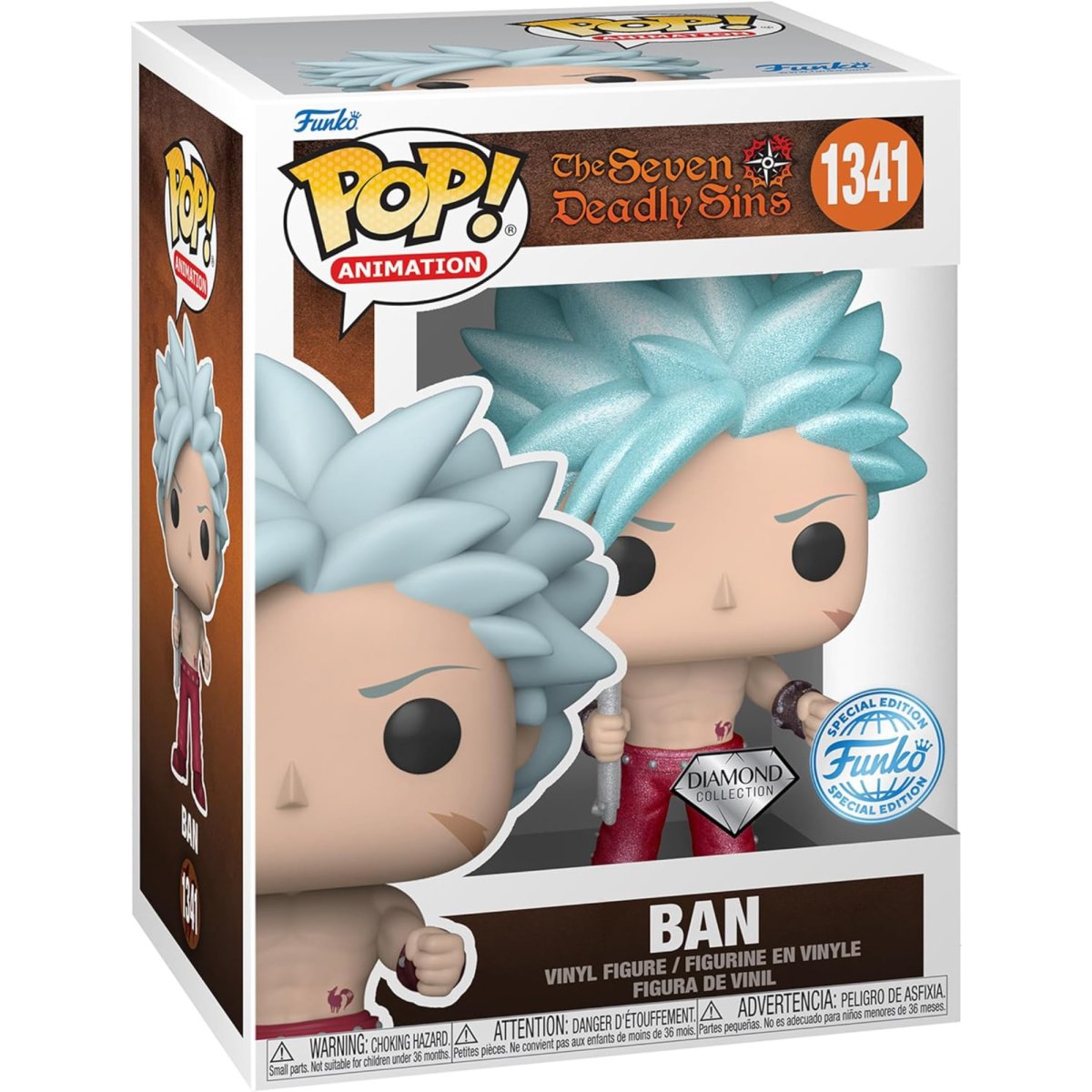 The Seven Deadly Sins - Ban (Diamond Special Edition) #1341 - Funko Pop! Vinyl Anime - Persona Toys