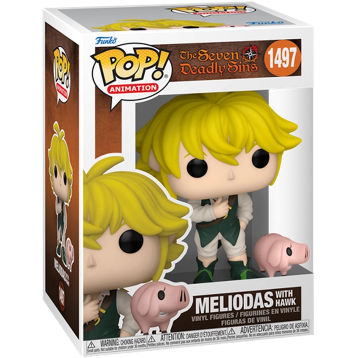 The Seven Deadly Sins - Meliodas with Hawk #1497 - Funko Pop! Vinyl Anime - Persona Toys