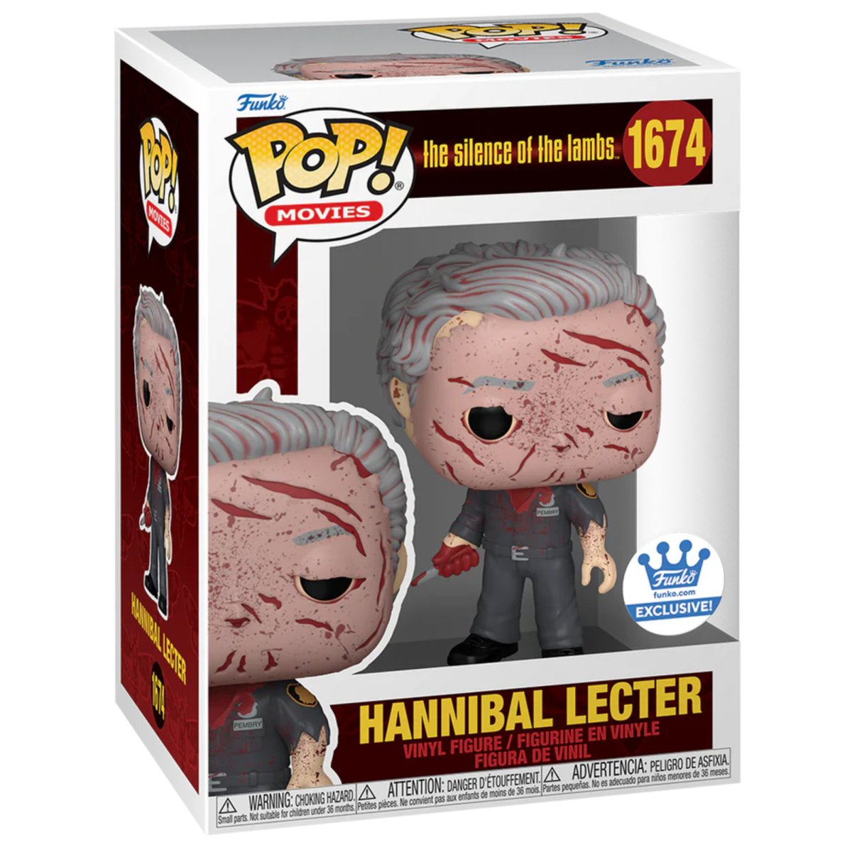 The Silence of the Lambs - Hannibal Lecter (Funko Shop Exclusive) #1674 - Funko Pop! Vinyl Movies - Persona Toys