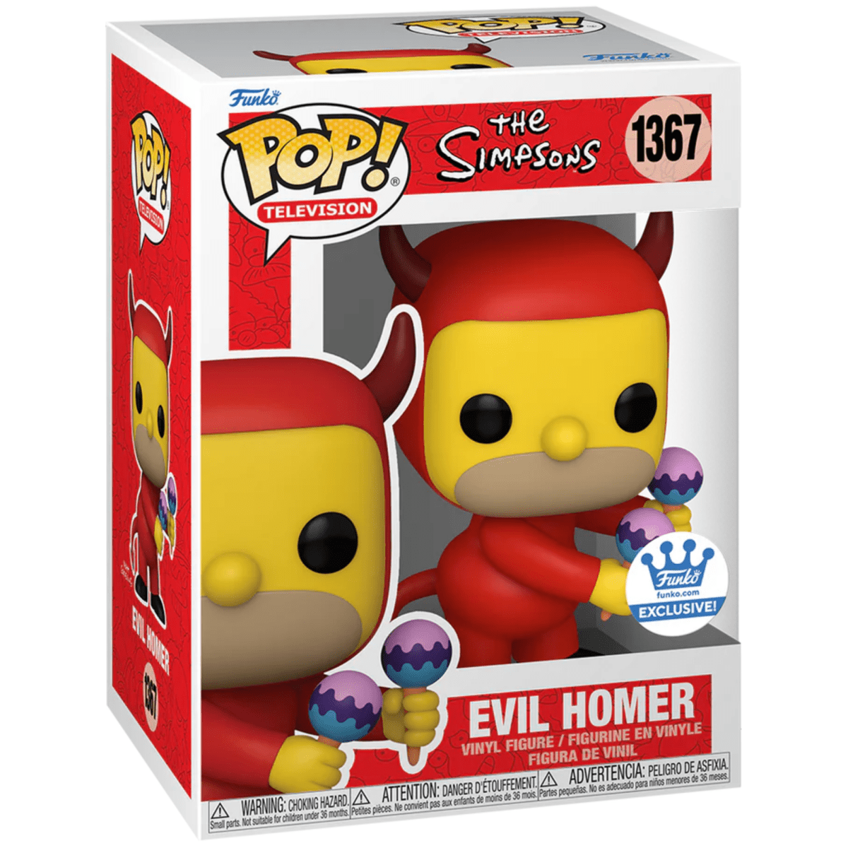 The Simpsons - Evil Homer (Funko Shop Exclusive) #1367 - Funko Pop! Vinyl Animation - Persona Toys