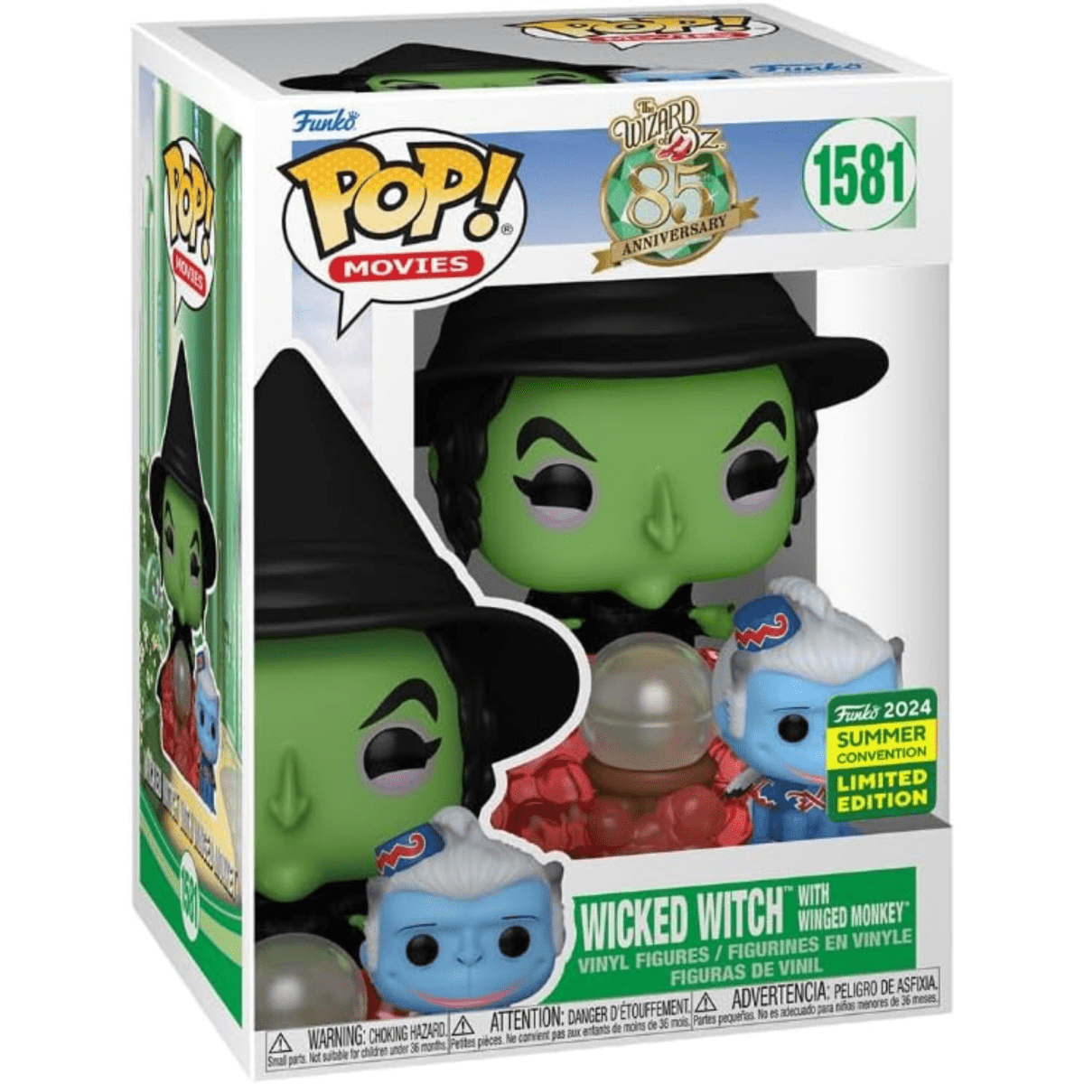 The Wizard of Oz - Wicked Witch with Winged Monkey (2024 Summer Convention Limited Edition) #1581 - Funko Pop! Vinyl Movies - Persona Toys