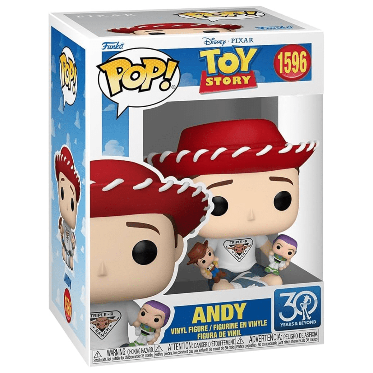 Toy Story - Andy [w/ Woody & Buzz] 1596 - Funko Pop! Vinyl Disney - Persona Toys