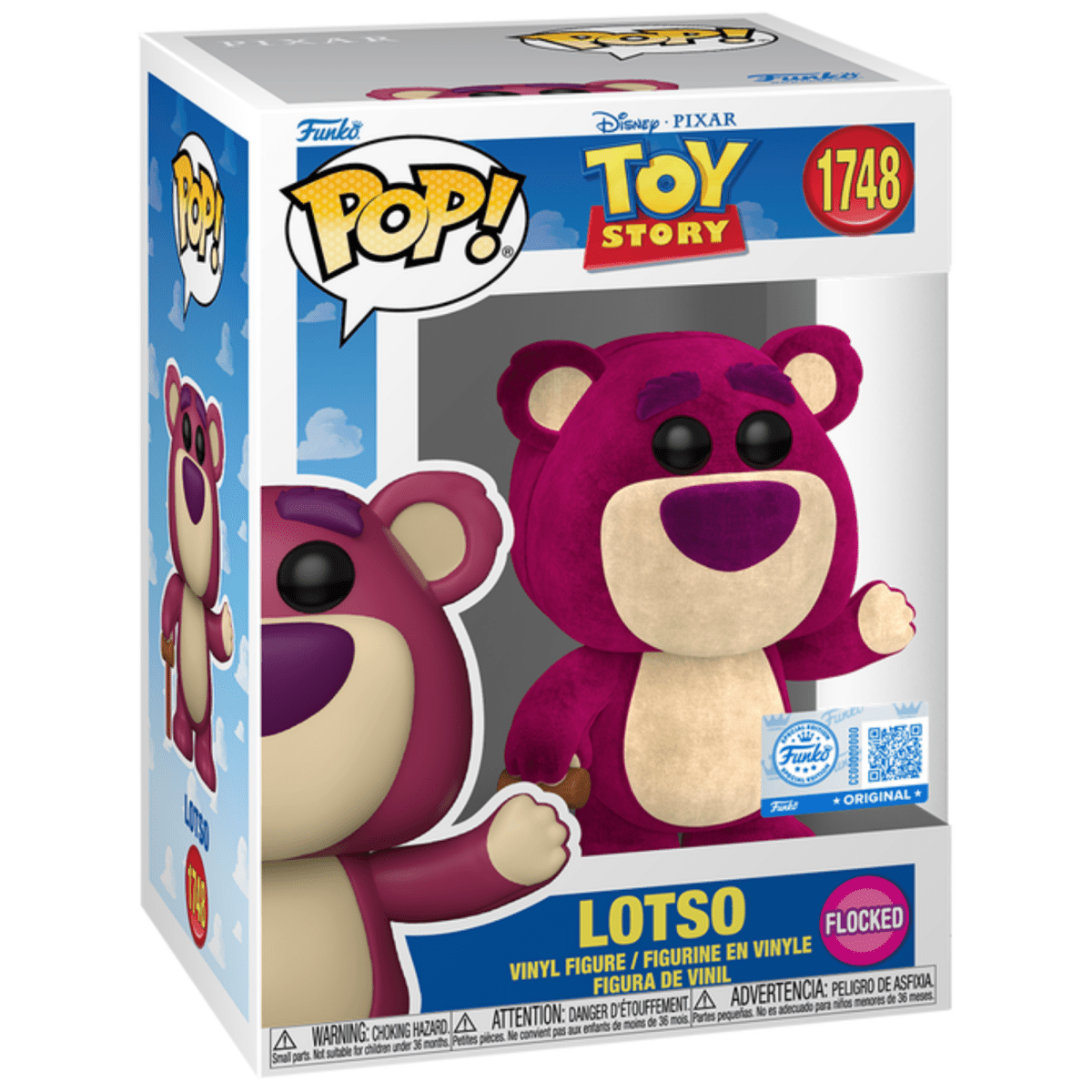 Toy Story - Lotso Bear (Flocked Special Edition) 1748 - Funko Pop! Vinyl Disney - Persona Toys